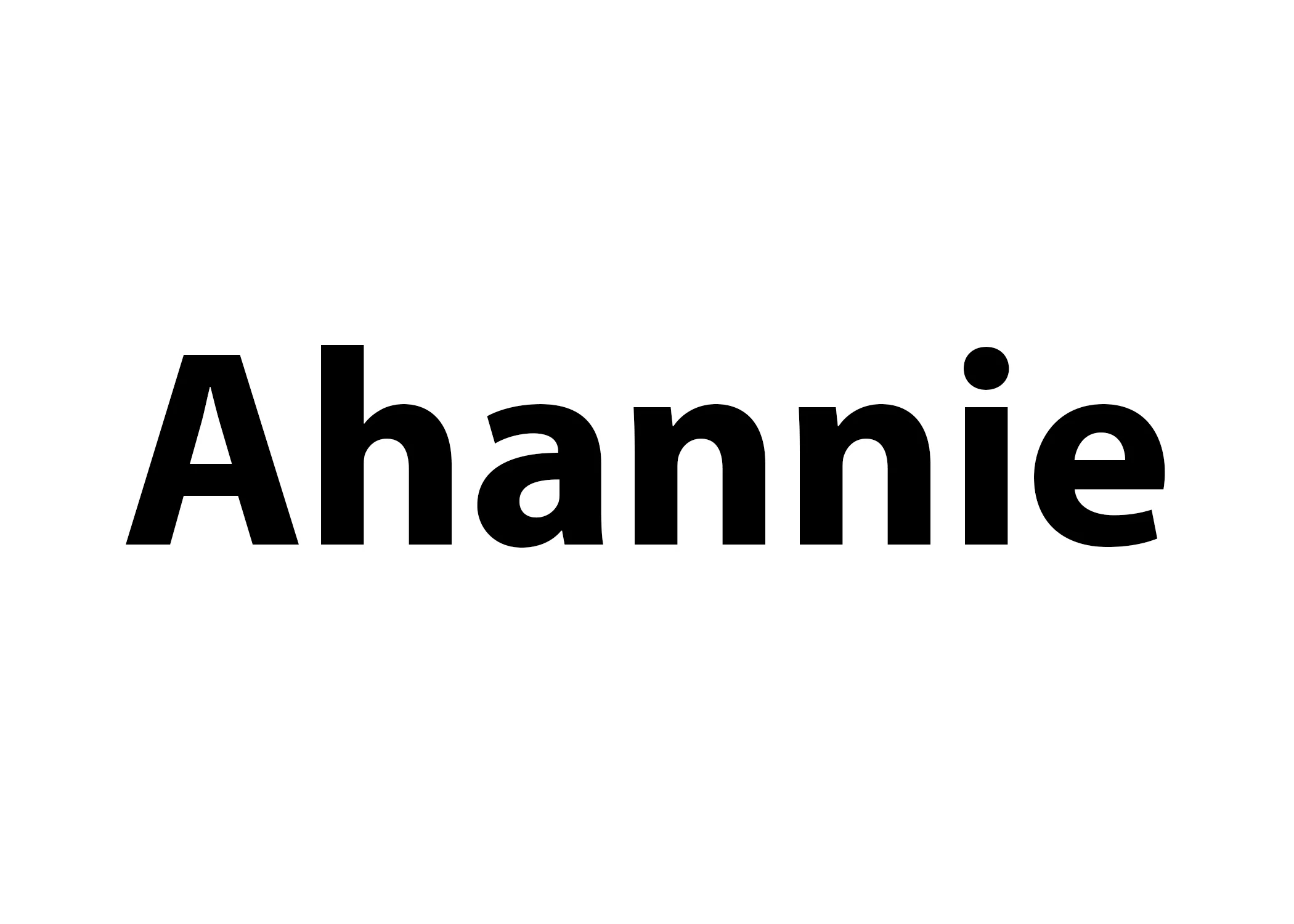 Ahannie