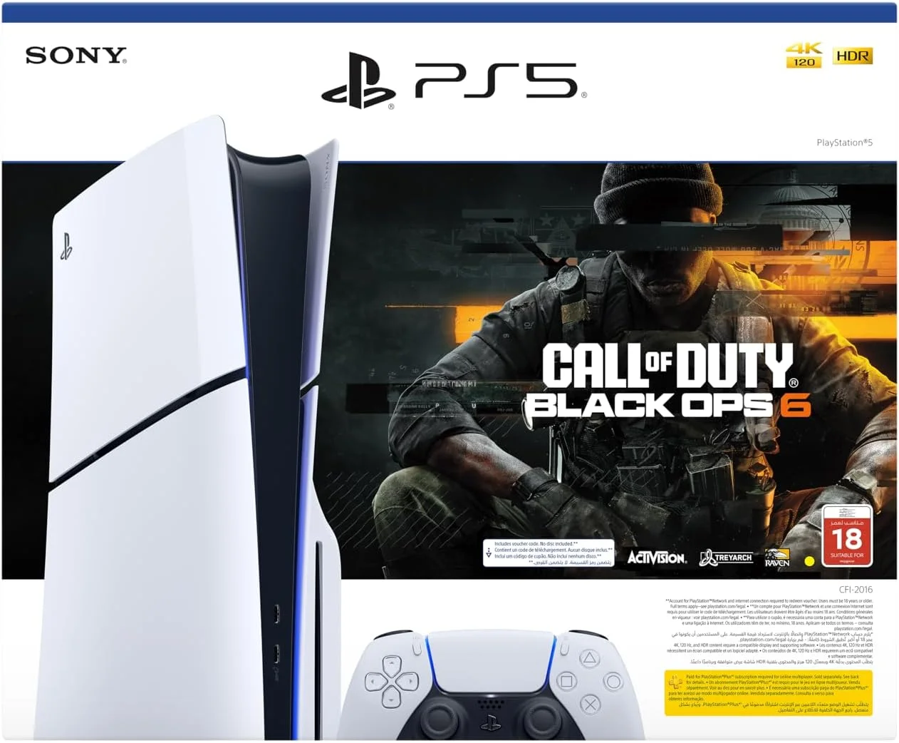 کنسول پلی استیشن 5 دیسک اسلیم + Call of Duty Black Ops 6 - نسخه امارات