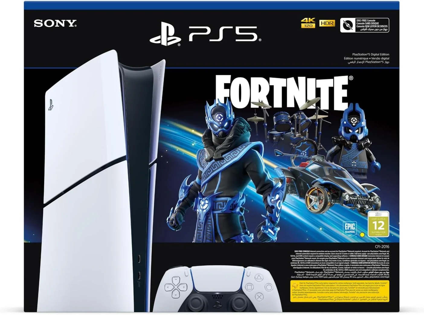 کنسول پلی استیشن 5 دیجیتال اسلیم + باندل Fortnite - نسخه امارات، 1 سال گارانتی سازنده