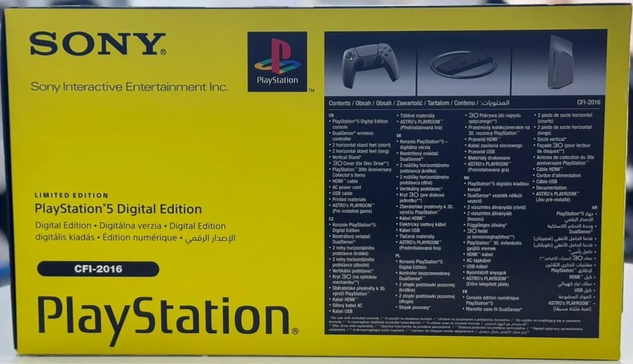 کنسول دیجیتال پلی استیشن 5 نسخه ویژه سی امین سالگرد - نسخه امارات کنسول دیجیتال پلی استیشن 5 نسخه ویژه سی امین سالگرد - نسخه امارات