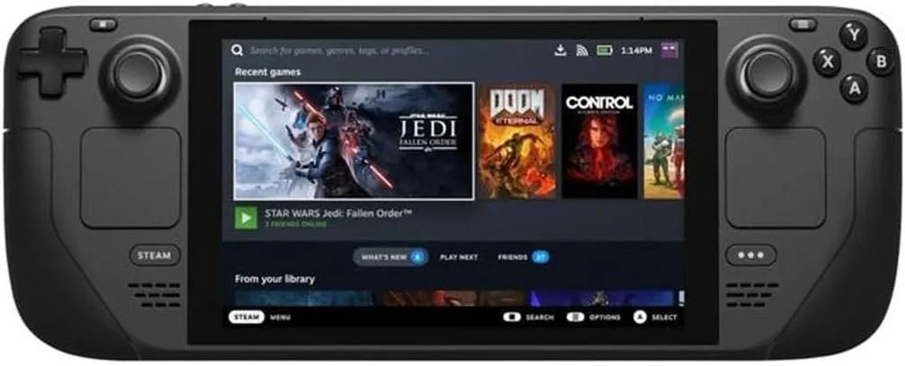 کنسول بازی دستی VALVE Steam Deck OLED با حافظه SSD 1 ترابایتی + رم 16 گیگابایتی (نسخه بین المللی) - صفحه نمایش 7.4 اینچی، 90 هرتز، 1280x800 پیکسل، SteamOS 3.0