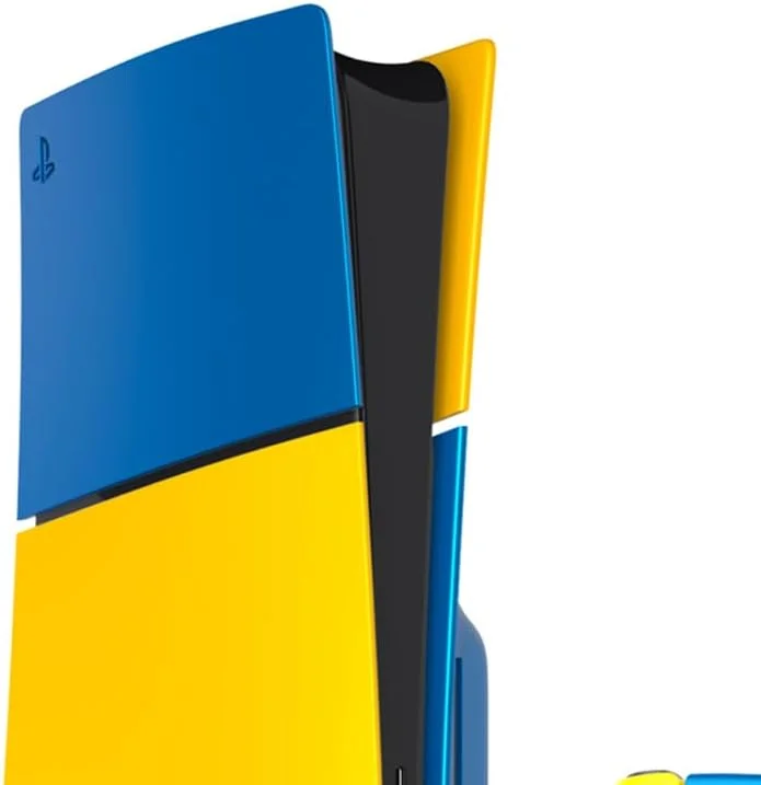 کنسول سفارشی پلی استیشن 5 اسلیم دیسک خور 1 ترابایت همراه با یک دسته – طرح MACAW | مدل 2023 | بازخورد لمسی، صدای سه بعدی، SSD فوق سریع، تریگرهای تطبیق پذیر