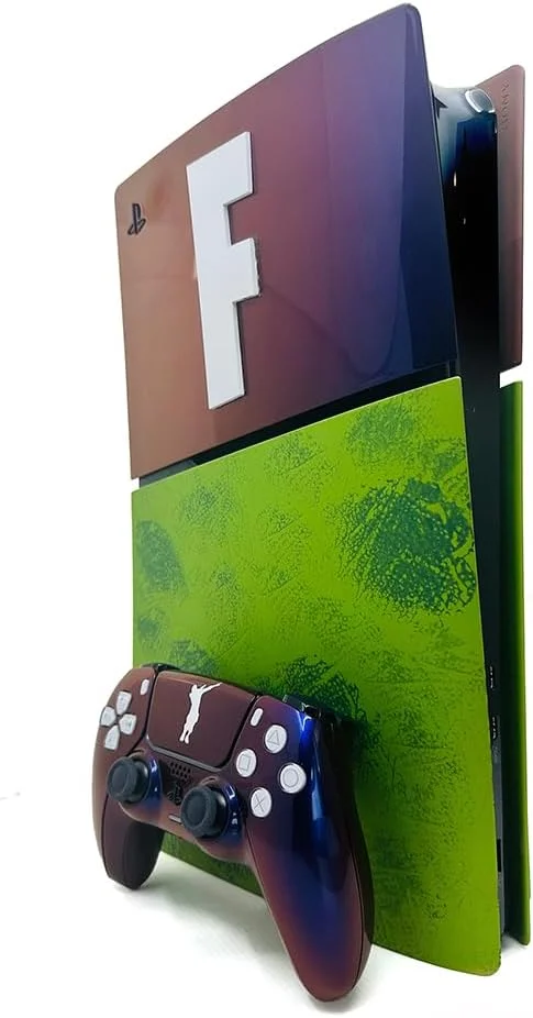 کنسول سفارشی Merlin Craft Sony PS5 Slim Disc Edition با ظرفیت 1 ترابایت + یک کنترلر - THE EXPLORER [] | مدل سفارشی 2023 | بازخورد لمسی، صدای سه بعدی، Ultra SSD، Adaptive Triggers