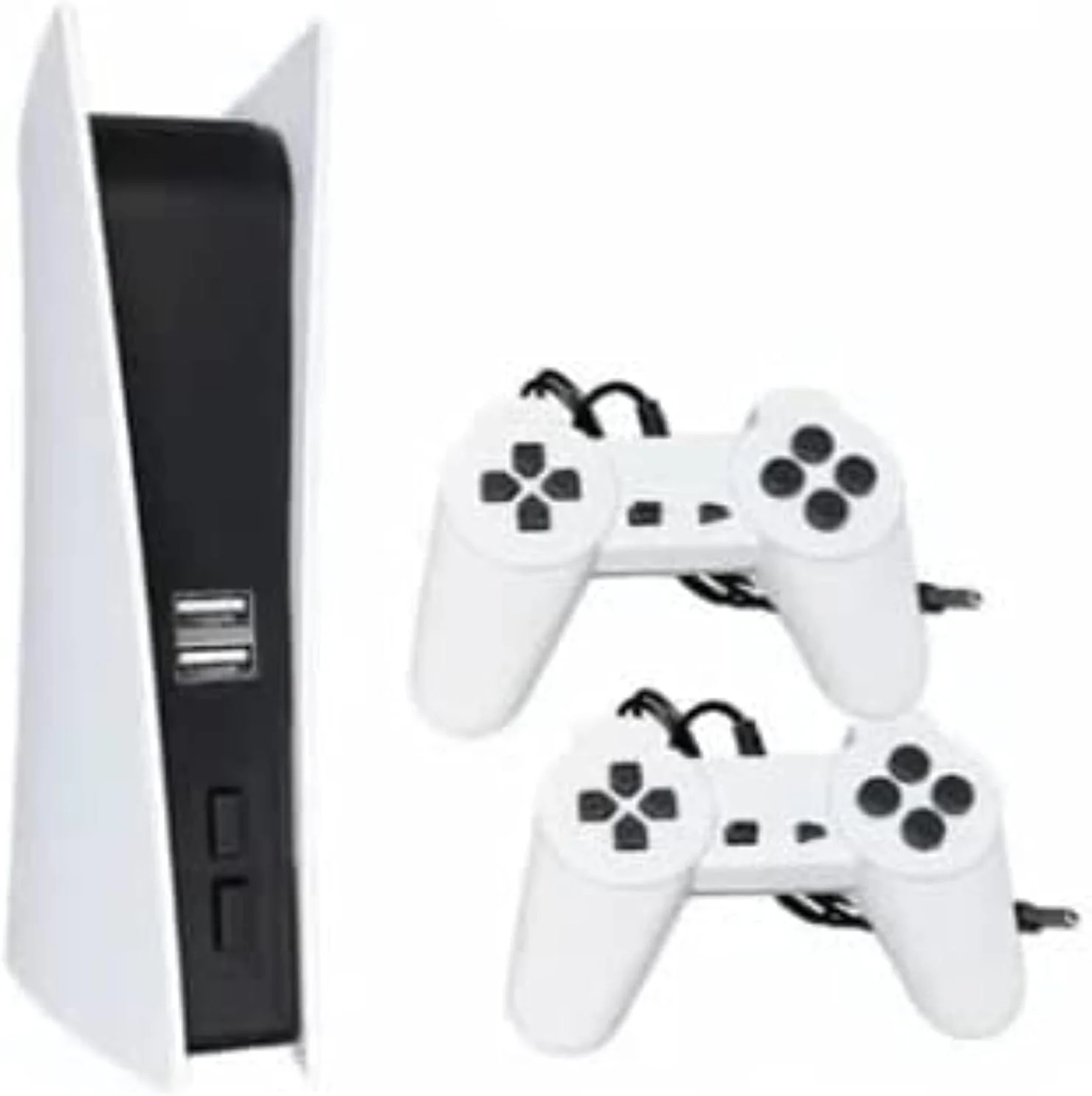 کنسول بازی سیمی USB گیم استیشن 5 با 300 بازی کلاسیک 8 بیتی GS5 کنسول تلویزیون بازی دستی یکپارچهسازی با سیستمعامل خروجی AV (سایز بزرگ)
