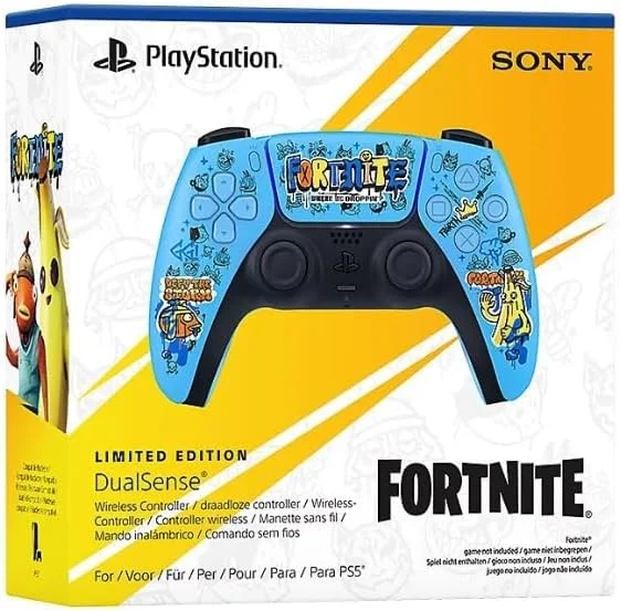 دسته بازی DualSense بی سیم نسخه محدود FORTNITE برای PS5 پلی استیشن 5، PC، Mac توسط سونی - اورجینال نو