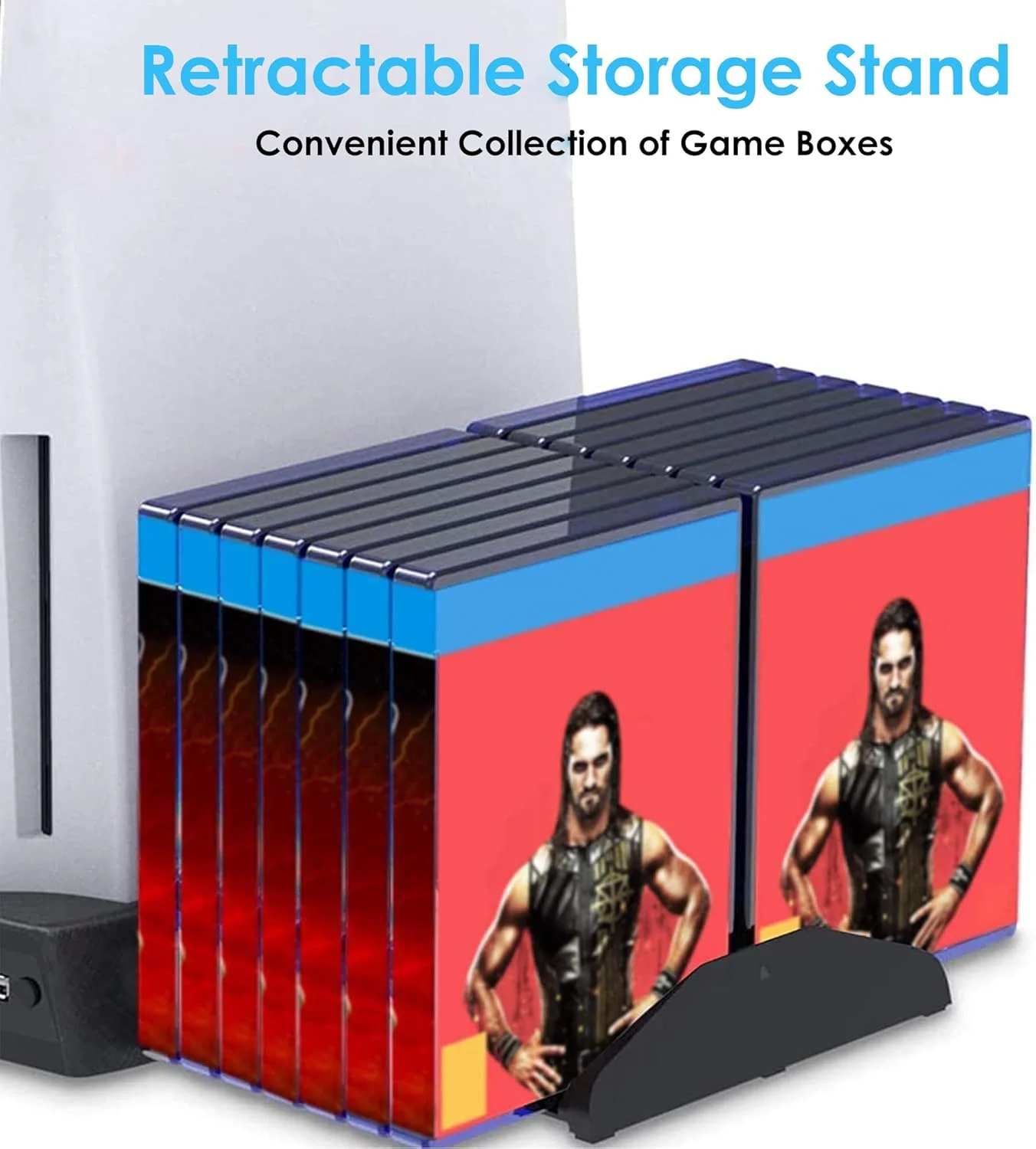 پایه خنک کننده PS5، ایستگاه خنک کننده کنسول Arespark Playstation 5، لوازم جانبی PS5 با ایستگاه شارژ دوگانه کنترلر PS5 و 14 اسلات بازی پایه خنک کننده PS5، ایستگاه خنک کننده کنسول Arespark Playstation 5، لوازم جانبی PS5 با ایستگاه شارژ دوگانه کنترلر PS5 و 14 اسلات بازی