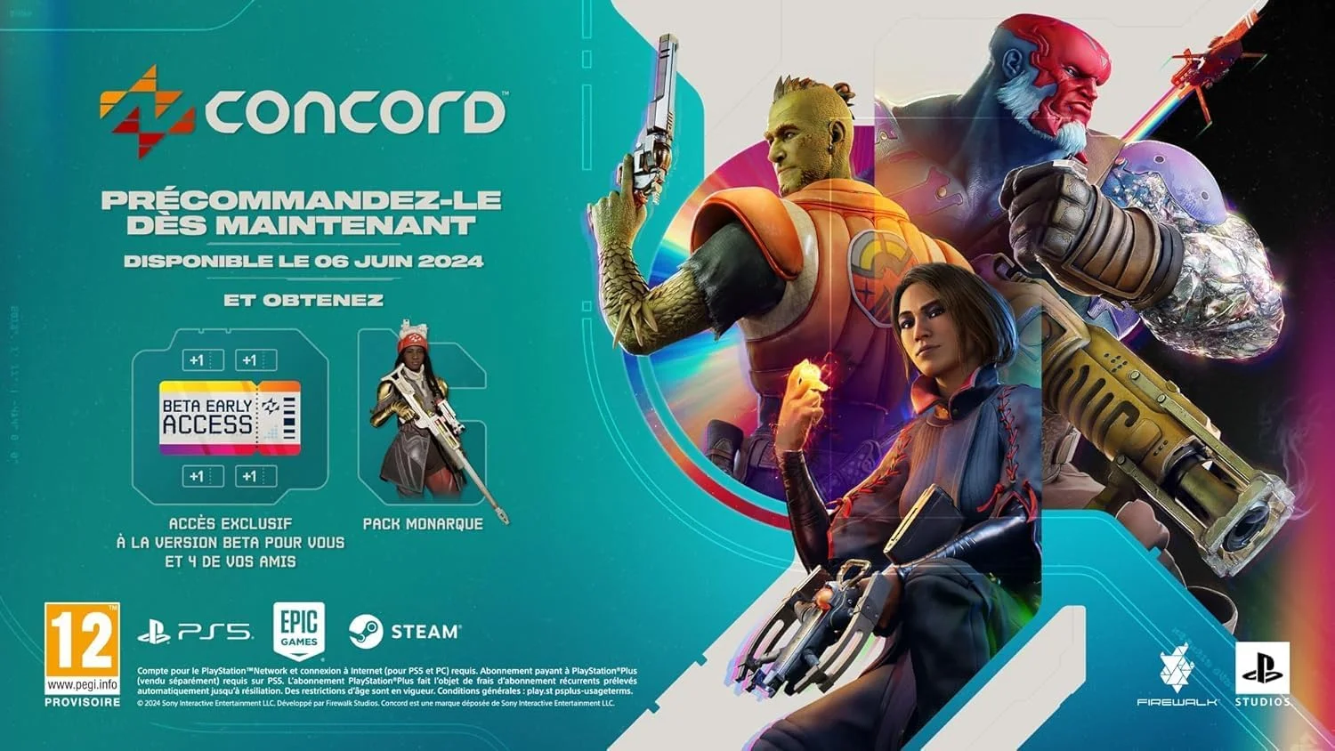 بازی Concord برای PS5 - پلی استیشن 5 - اورجینال نو بازی Concord برای PS5 - پلی استیشن 5 - اورجینال نو