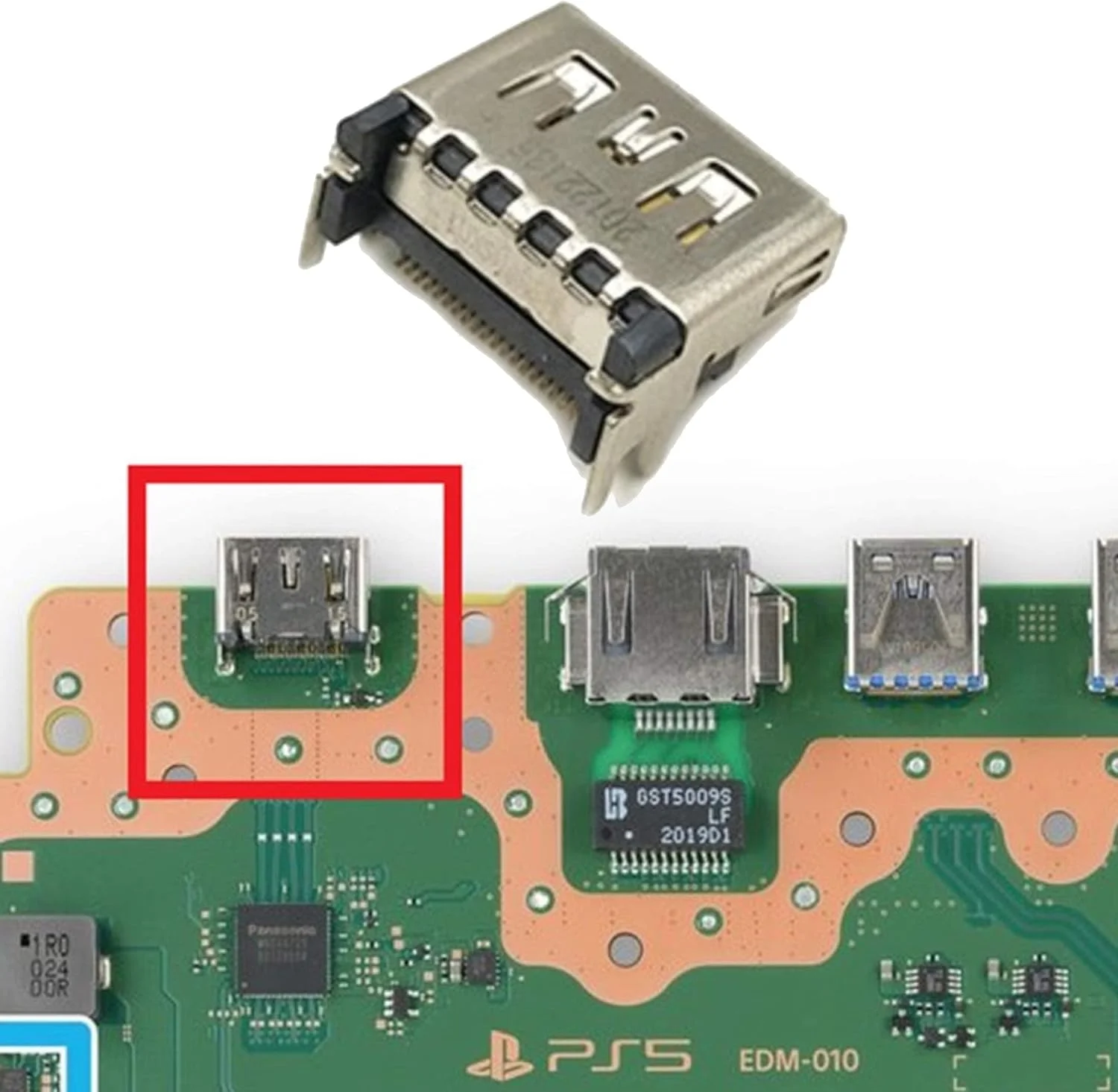 جک کانکتور جایگزین پورت HDMI زالاتی سازگار با کنسول PS5