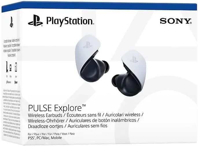 هدفون بی سیم PULSE Explore برای PS5، PC، Mac، موبایل از سونی - سفید اورجینال نو