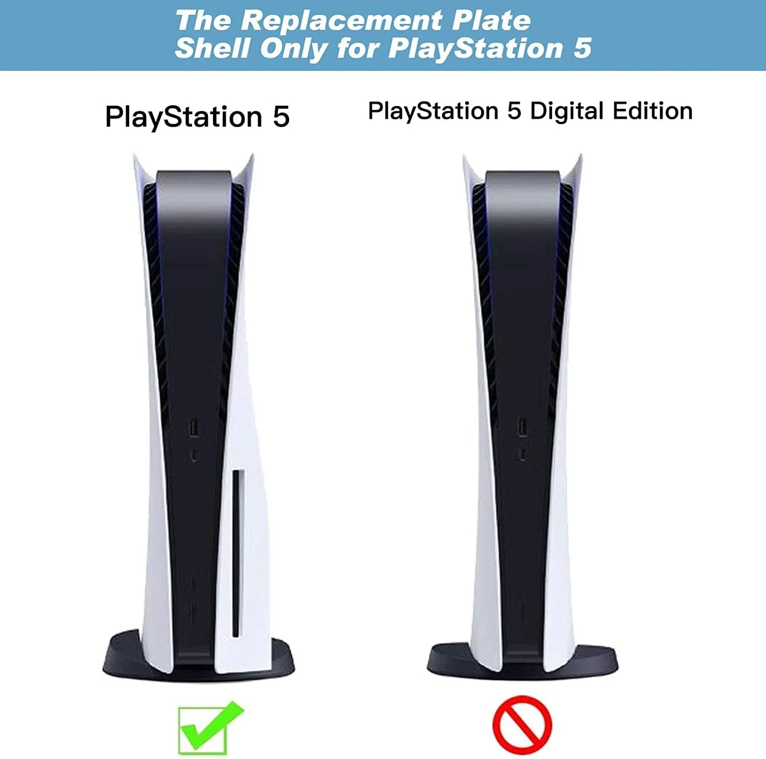 کاور PS5، کاورهای سخت و ضد ضربه PS5 سازگار با کنسول PS5، روکش محافظ ضد خش و ضد گرد و غبار ABS، سازگار با نسخه دیسک خور کنسول PS5 - آبی کاور PS5، کاورهای سخت و ضد ضربه PS5 سازگار با کنسول PS5، روکش محافظ ضد خش و ضد گرد و غبار ABS، سازگار با نسخه دیسک خور کنسول PS5 - آبی