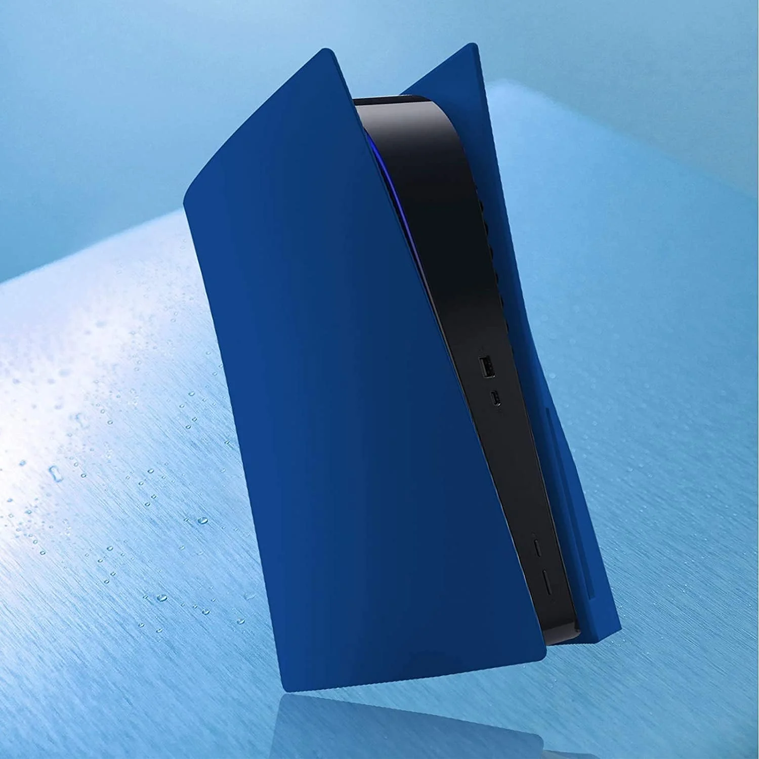 کاور PS5، کاورهای سخت و ضد ضربه PS5 سازگار با کنسول PS5، روکش محافظ ضد خش و ضد گرد و غبار ABS، سازگار با نسخه دیسک خور کنسول PS5 - آبی کاور PS5، کاورهای سخت و ضد ضربه PS5 سازگار با کنسول PS5، روکش محافظ ضد خش و ضد گرد و غبار ABS، سازگار با نسخه دیسک خور کنسول PS5 - آبی