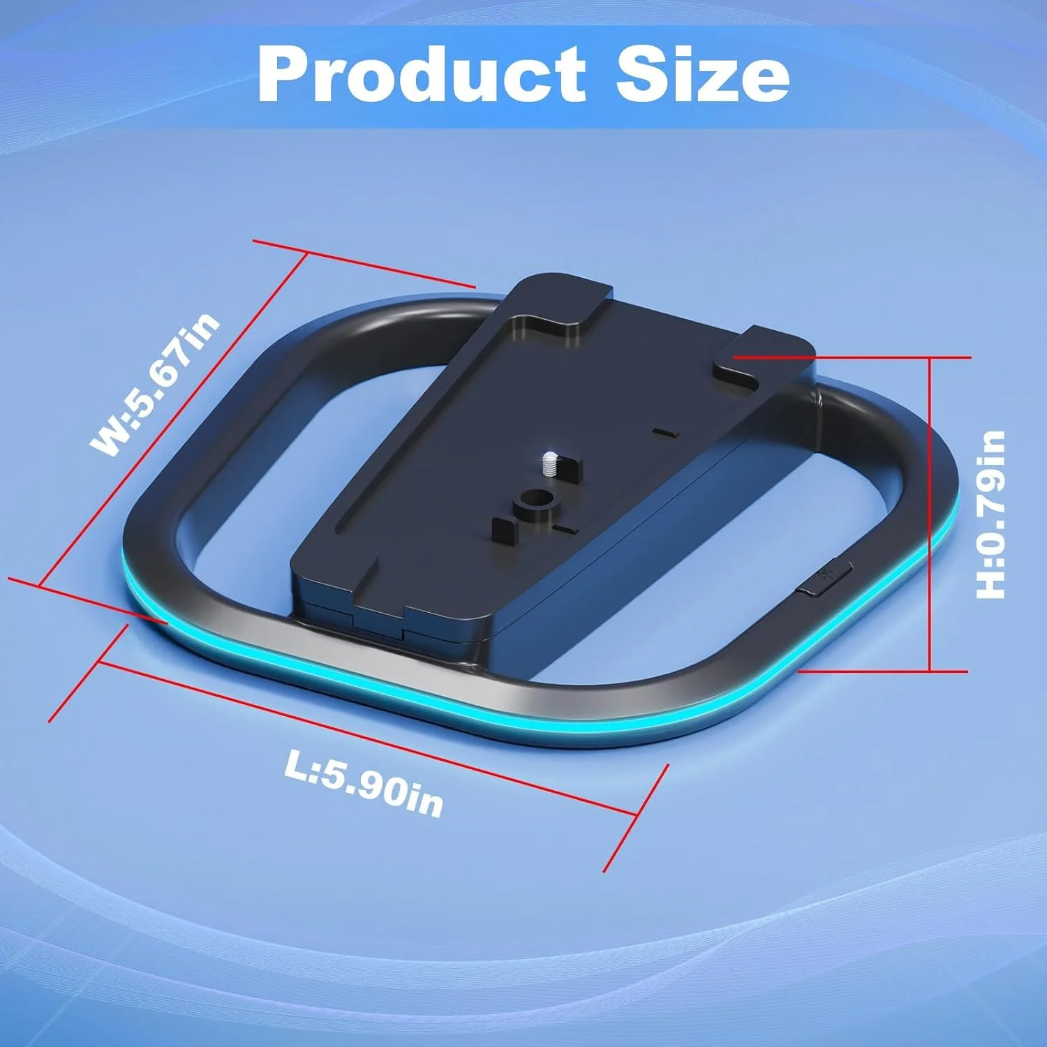 پایه عمودی Tazweeq برای کنسول PS5، پایه افقی با 7 چراغ RGB برای مدل های دیجیتال/دیسک و اسلیم، مشکی پایه عمودی Tazweeq برای کنسول PS5، پایه افقی با 7 چراغ RGB برای مدل های دیجیتال/دیسک و اسلیم، مشکی