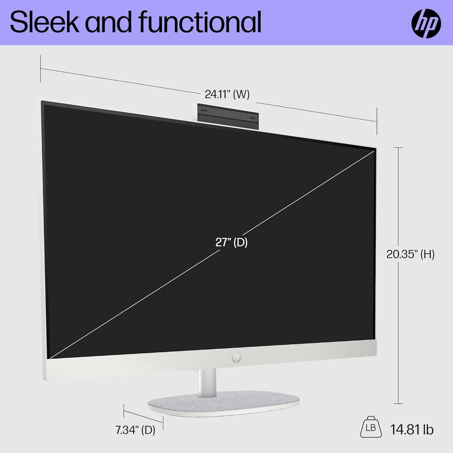 کامپیوتر رومیزی آل این وان 27 اینچی HP، صفحه نمایش FHD، پردازنده نسل سیزدهم Intel Core i7-1355U، رم 16 گیگابایتی، SSD 512 گیگابایتی، گرافیک Intel UHD، ویندوز 11، بدون لمس (قابل ارتقا) کامپیوتر رومیزی آل این وان 27 اینچی HP، صفحه نمایش FHD، پردازنده نسل سیزدهم Intel Core i7-1355U، رم 16 گیگابایتی، SSD 512 گیگابایتی، گرافیک Intel UHD، ویندوز 11، بدون لمس (قابل ارتقا)