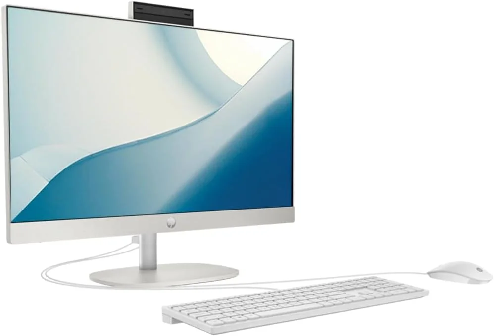 جدیدترین کامپیوتر رومیزی لمسی 24 اینچی آل این وان HP مدل 2024، پردازنده نسل سیزدهم Intel Core i7-1355U | رم 16 گیگابایتی DDR4 | حافظه اس اس دی 512 گیگابایتی NVMe | صفحه نمایش 23.8 اینچی FHD | ویندوز 11 (سفید صدفی) جدیدترین کامپیوتر رومیزی لمسی 24 اینچی آل این وان HP مدل 2024، پردازنده نسل سیزدهم Intel Core i7-1355U | رم 16 گیگابایتی DDR4 | حافظه اس اس دی 512 گیگابایتی NVMe | صفحه نمایش 23.8 اینچی FHD | ویندوز 11 (سفید صدفی)
