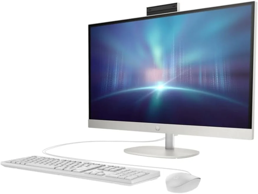 جدیدترین کامپیوتر همه کاره 27 اینچی HP مدل 2023، پردازنده نسل سیزدهم Intel Core i7-1355U | 16 گیگابایت رم DDR4 | 1 ترابایت SSD M.2 | گرافیک Intel® Iris® Xᵉ | ویندوز 11 پرو - سفید صدفی (ارتقا یافته) جدیدترین کامپیوتر همه کاره 27 اینچی HP مدل 2023، پردازنده نسل سیزدهم Intel Core i7-1355U | 16 گیگابایت رم DDR4 | 1 ترابایت SSD M.2 | گرافیک Intel® Iris® Xᵉ | ویندوز 11 پرو - سفید صدفی (ارتقا یافته)