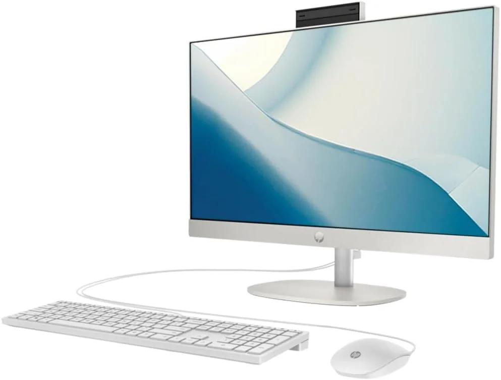 جدیدترین کامپیوتر رومیزی لمسی 24 اینچی آل این وان HP مدل 2024، پردازنده نسل سیزدهم Intel Core i7-1355U | رم 16 گیگابایتی DDR4 | حافظه اس اس دی 512 گیگابایتی NVMe | صفحه نمایش 23.8 اینچی FHD | ویندوز 11 (سفید صدفی) جدیدترین کامپیوتر رومیزی لمسی 24 اینچی آل این وان HP مدل 2024، پردازنده نسل سیزدهم Intel Core i7-1355U | رم 16 گیگابایتی DDR4 | حافظه اس اس دی 512 گیگابایتی NVMe | صفحه نمایش 23.8 اینچی FHD | ویندوز 11 (سفید صدفی)
