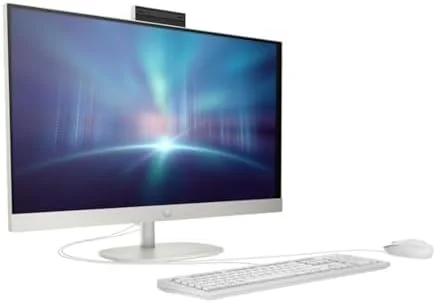 کامپیوتر رومیزی لمسی 27 اینچی جدید HP مدل 2023، پردازنده نسل سیزدهم Intel Core i7-1355U | رم 16 گیگابایتی DDR4 | حافظه SSD 1 ترابایتی M.2 | گرافیک Intel® Iris® Xᵉ | ویندوز 11 پرو - سفید صدفی (ارتقا یافته) کامپیوتر رومیزی لمسی 27 اینچی جدید HP مدل 2023، پردازنده نسل سیزدهم Intel Core i7-1355U | رم 16 گیگابایتی DDR4 | حافظه SSD 1 ترابایتی M.2 | گرافیک Intel® Iris® Xᵉ | ویندوز 11 پرو - سفید صدفی (ارتقا یافته)