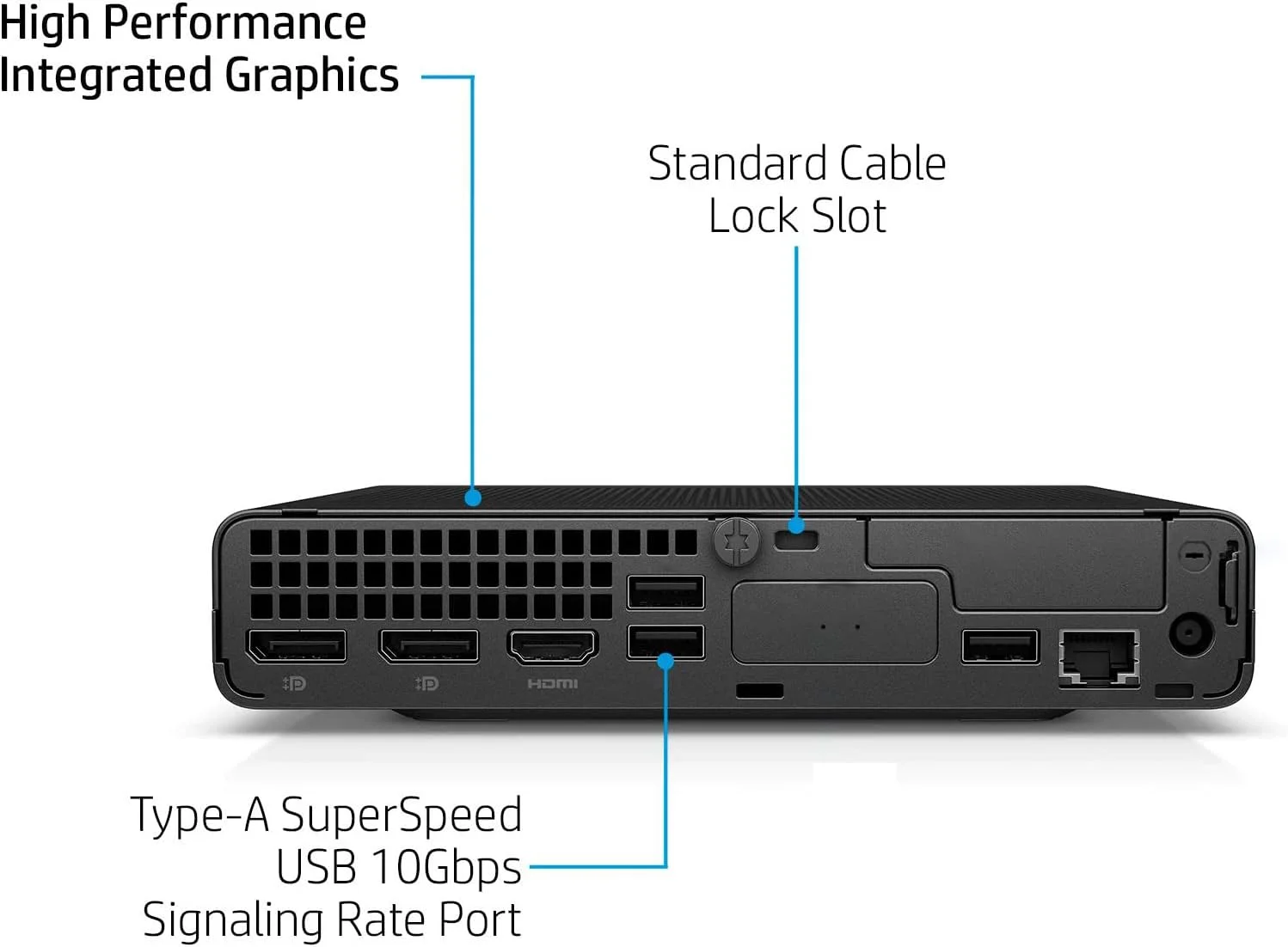کامپیوتر رومیزی تجاری HP Elite Mini 800 G9 MFF، پردازنده نسل چهاردهم اینتل 24 هسته ای i9-14900 تا 5.8 گیگاهرتز، 64 گیگابایت رم DDR5، 1 ترابایت PCIe SSD، وای فای 6، RJ-45، DisplayPort، Type-C، HDMI، ویندوز 11 پرو، Vent-Hear کامپیوتر رومیزی تجاری HP Elite Mini 800 G9 MFF، پردازنده نسل چهاردهم اینتل 24 هسته ای i9-14900 تا 5.8 گیگاهرتز، 64 گیگابایت رم DDR5، 1 ترابایت PCIe SSD، وای فای 6، RJ-45، DisplayPort، Type-C، HDMI، ویندوز 11 پرو، Vent-Hear