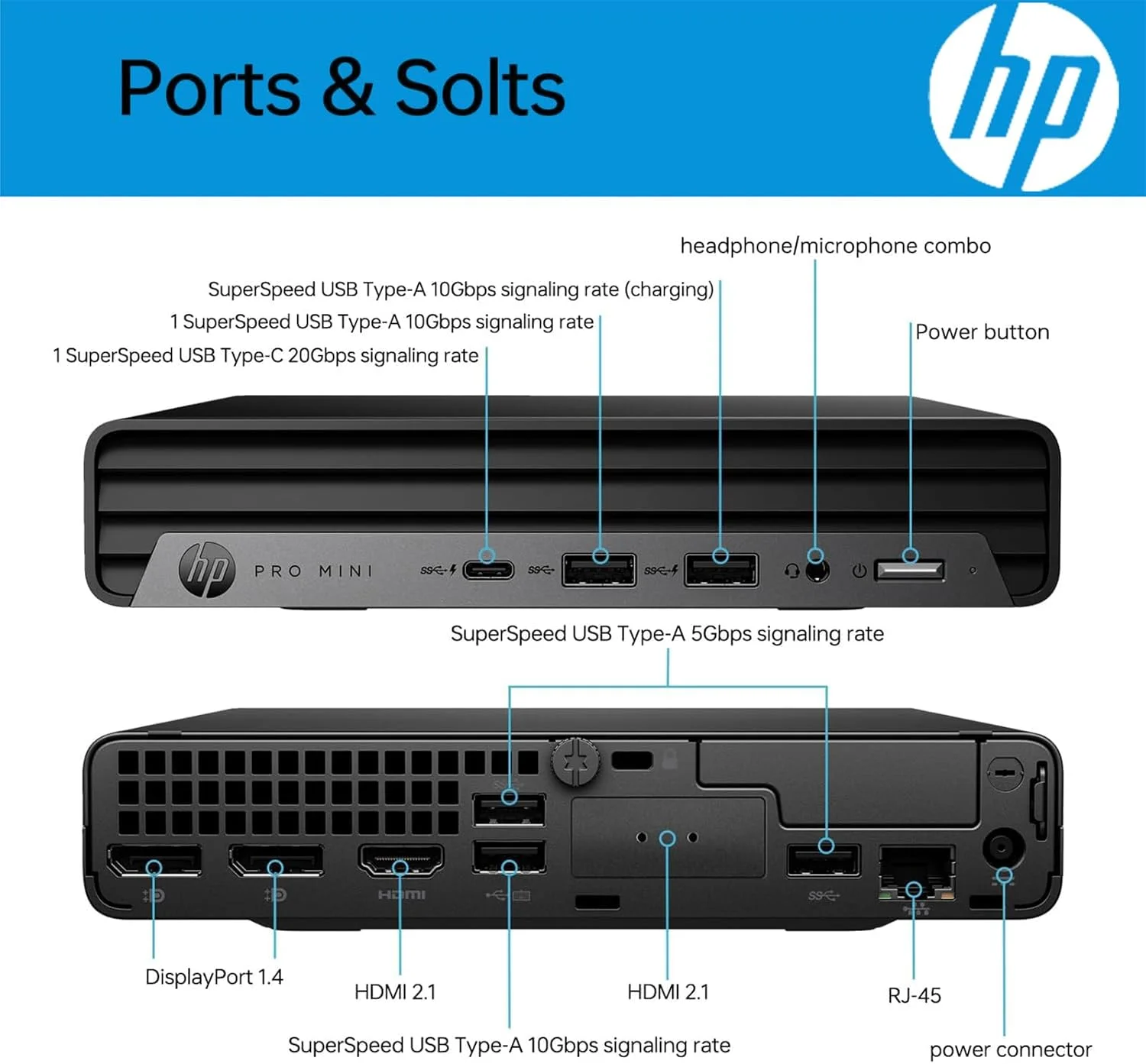 کامپیوتر رومیزی مینی HP Pro 400 G9، پردازنده Intel، رم 16 گیگابایتی DDR5، حافظه SSD PCIe 256 گیگابایتی، پشتیبانی از نمایشگر سه گانه 4K، USB-C، طراحی فوق العاده بی صدا، بلوتوث 5.2، WiFi 6، کیبورد و ماوس، ویندوز 11 پرو کامپیوتر رومیزی مینی HP Pro 400 G9، پردازنده Intel، رم 16 گیگابایتی DDR5، حافظه SSD PCIe 256 گیگابایتی، پشتیبانی از نمایشگر سه گانه 4K، USB-C، طراحی فوق العاده بی صدا، بلوتوث 5.2، WiFi 6، کیبورد و ماوس، ویندوز 11 پرو