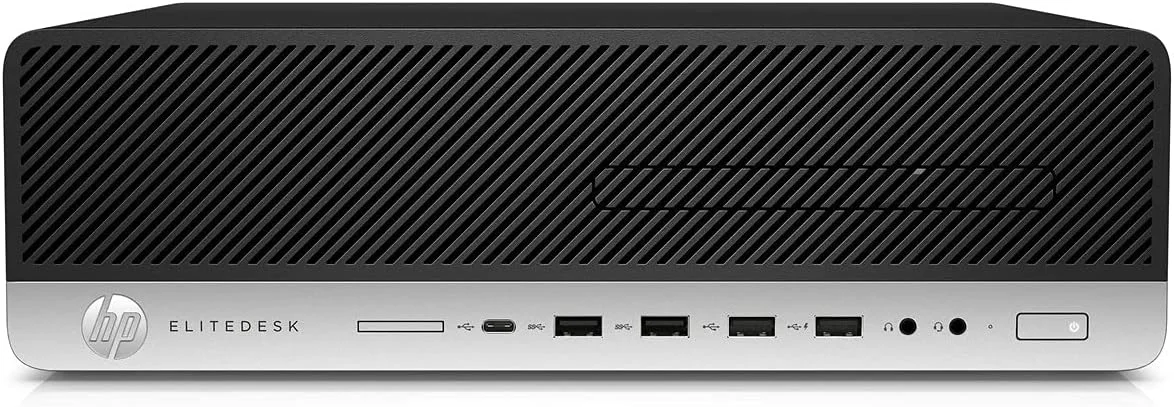 کامپیوتر رومیزی کوچک HP EliteDesk 800 G5، پردازنده Intel Six Core نسل نهم i5 9500 3.0Ghz، رم 16GB DDR4، حافظه SSD 256GB NVMe PCIe M.2، پورت USB Type C، ویندوز 11 پرو (بازسازی شده)