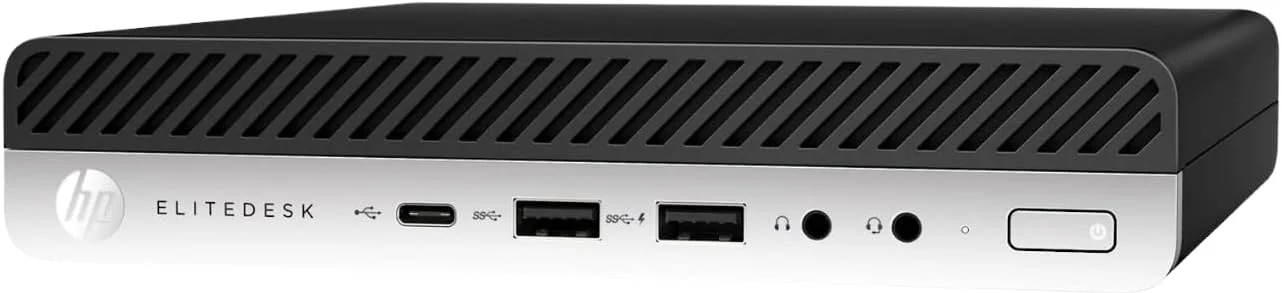 کامپیوتر رومیزی کوچک HP EliteDesk 705 G4: پردازنده AMD Quad-Core Ryzen 5 Pro 2400GE تا 3.8 گیگاهرتز، 8 گیگابایت رم DDR4، 256 گیگابایت SSD، ویندوز 10 پرو (بازسازی شده)