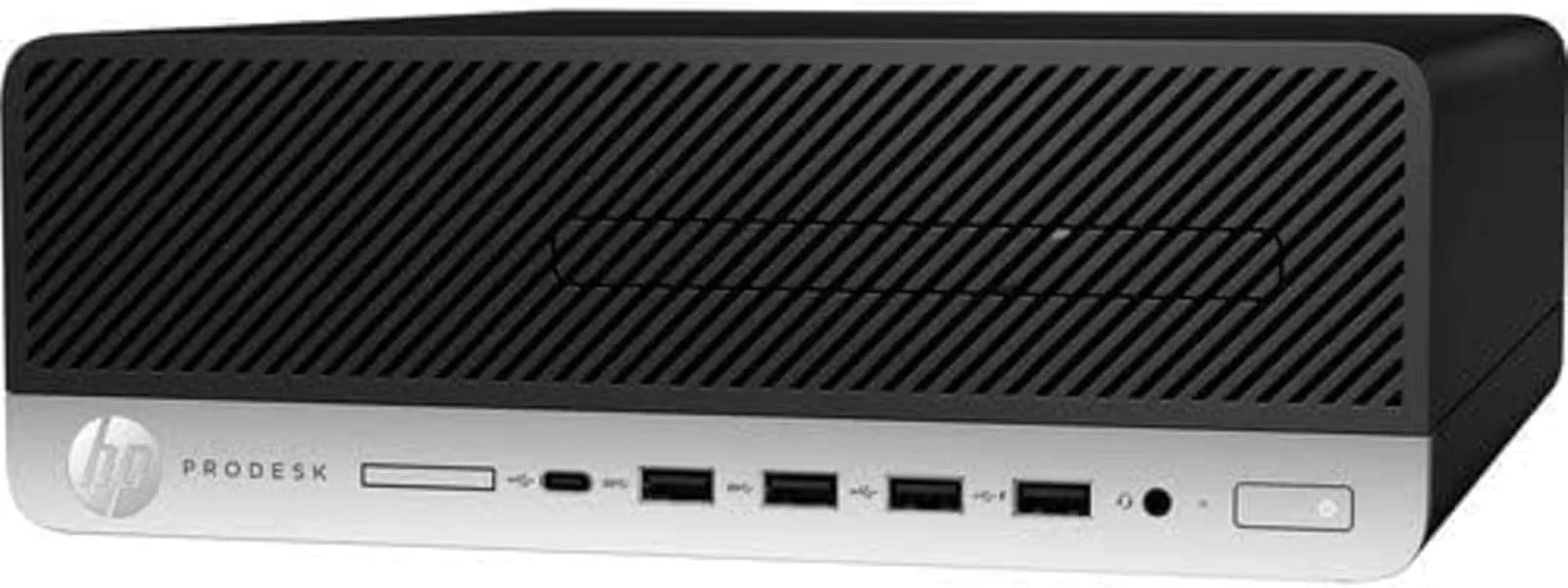 کامپیوتر رومیزی HP ProDesk 600 G5 SFF | پردازنده Core i7-9700 - حافظه SSD 256 گیگابایتی - رم 32 گیگابایتی | 8 هسته @ 4.7 گیگاهرتز ویندوز 11 پرو مشکی (بازسازی شده)