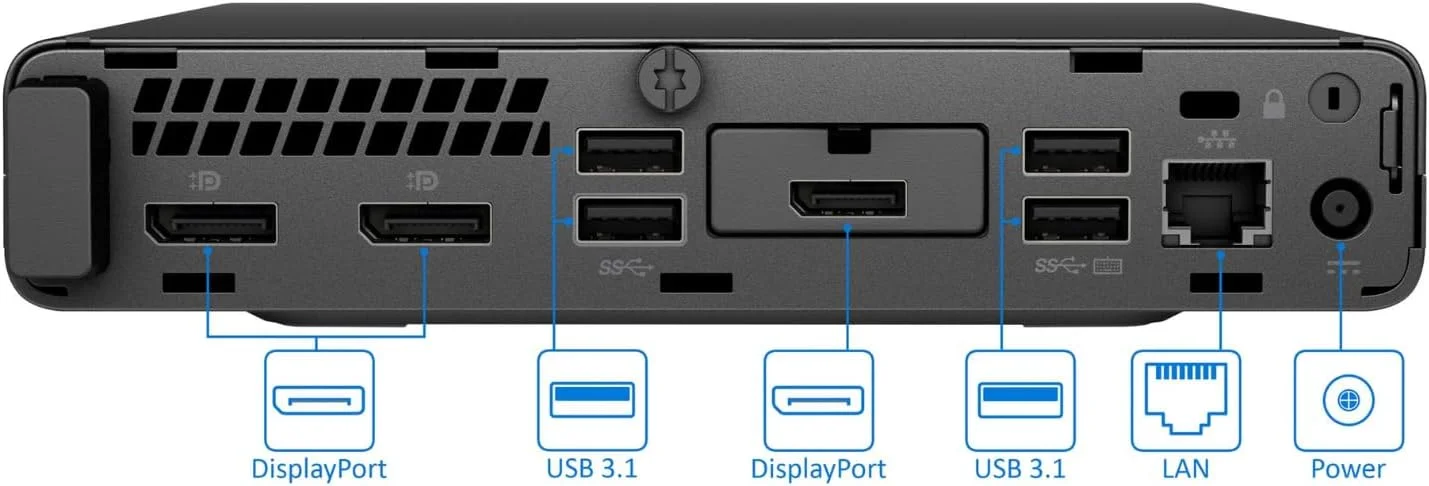 کامپیوتر رومیزی کوچک HP EliteDesk 705 G4: پردازنده AMD Quad-Core Ryzen 5 Pro 2400GE تا 3.8 گیگاهرتز، 8 گیگابایت رم DDR4، 256 گیگابایت SSD، ویندوز 10 پرو (بازسازی شده) کامپیوتر رومیزی کوچک HP EliteDesk 705 G4: پردازنده AMD Quad-Core Ryzen 5 Pro 2400GE تا 3.8 گیگاهرتز، 8 گیگابایت رم DDR4، 256 گیگابایت SSD، ویندوز 10 پرو (بازسازی شده)