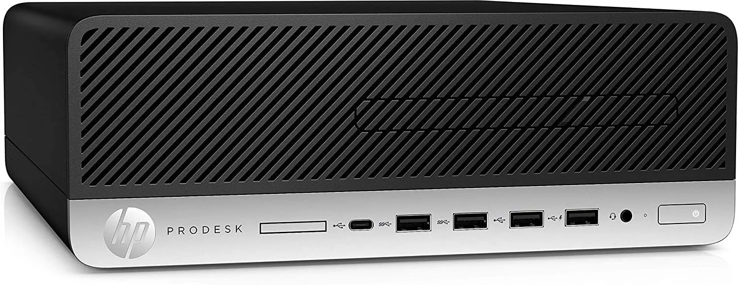 کامپیوتر رومیزی تجاری HP ProDesk 600 G4 SFF مشکی (Intel i5-8500 6 هسته ای، 16 گیگابایت رم، 512 گیگابایت PCIe SSD، WiFi، بلوتوث 5.0، Intel UHD 630، 2xUSB 3.1، 2 پورت نمایشگر (DP)، درایو نوری، Win 10 Pro) (بازسازی شده)