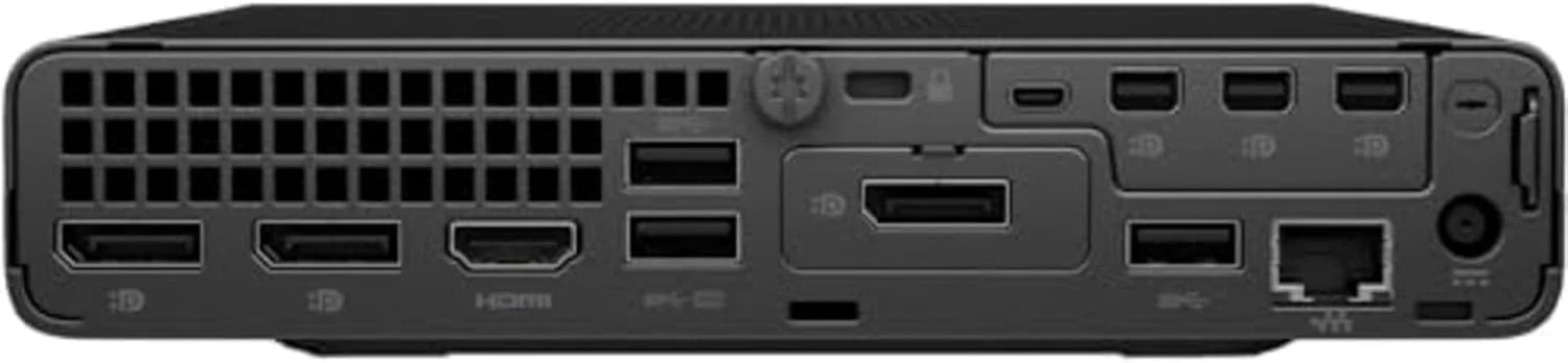 کامپیوتر رومیزی مینی HP EliteDesk 800 G9 | پردازنده Core i7-14700 - هارد درایو SSD 1000 گیگابایتی - 32 گیگابایت رم | 20 هسته 2.10 گیگاهرتز @ 5.2 گیگاهرتز Win 11 Pro مشکی (ارتقا یافته) کامپیوتر رومیزی مینی HP EliteDesk 800 G9 | پردازنده Core i7-14700 - هارد درایو SSD 1000 گیگابایتی - 32 گیگابایت رم | 20 هسته 2.10 گیگاهرتز @ 5.2 گیگاهرتز Win 11 Pro مشکی (ارتقا یافته)