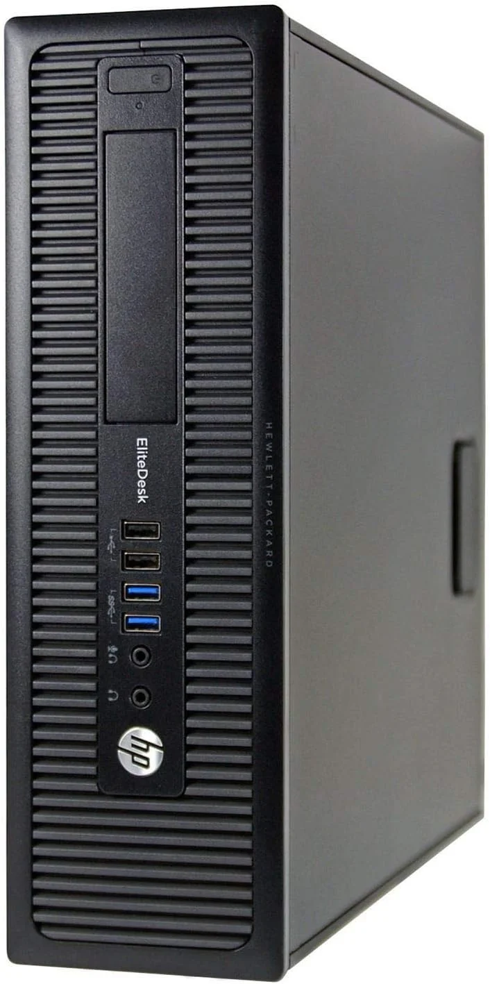 کامپیوتر رومیزی تجاری با کارایی بالا HP EliteDesk 800 G1 SFF، پردازنده Intel Quad Core i5-4590 تا 3.7 گیگاهرتز، 16 گیگابایت رم، 1 ترابایت هارد دیسک، 256 گیگابایت SSD (بوت)، DVD، WiFi، ویندوز 10 حرفه ای (بازسازی شده) کامپیوتر رومیزی تجاری با کارایی بالا HP EliteDesk 800 G1 SFF، پردازنده Intel Quad Core i5-4590 تا 3.7 گیگاهرتز، 16 گیگابایت رم، 1 ترابایت هارد دیسک، 256 گیگابایت SSD (بوت)، DVD، WiFi، ویندوز 10 حرفه ای (بازسازی شده)