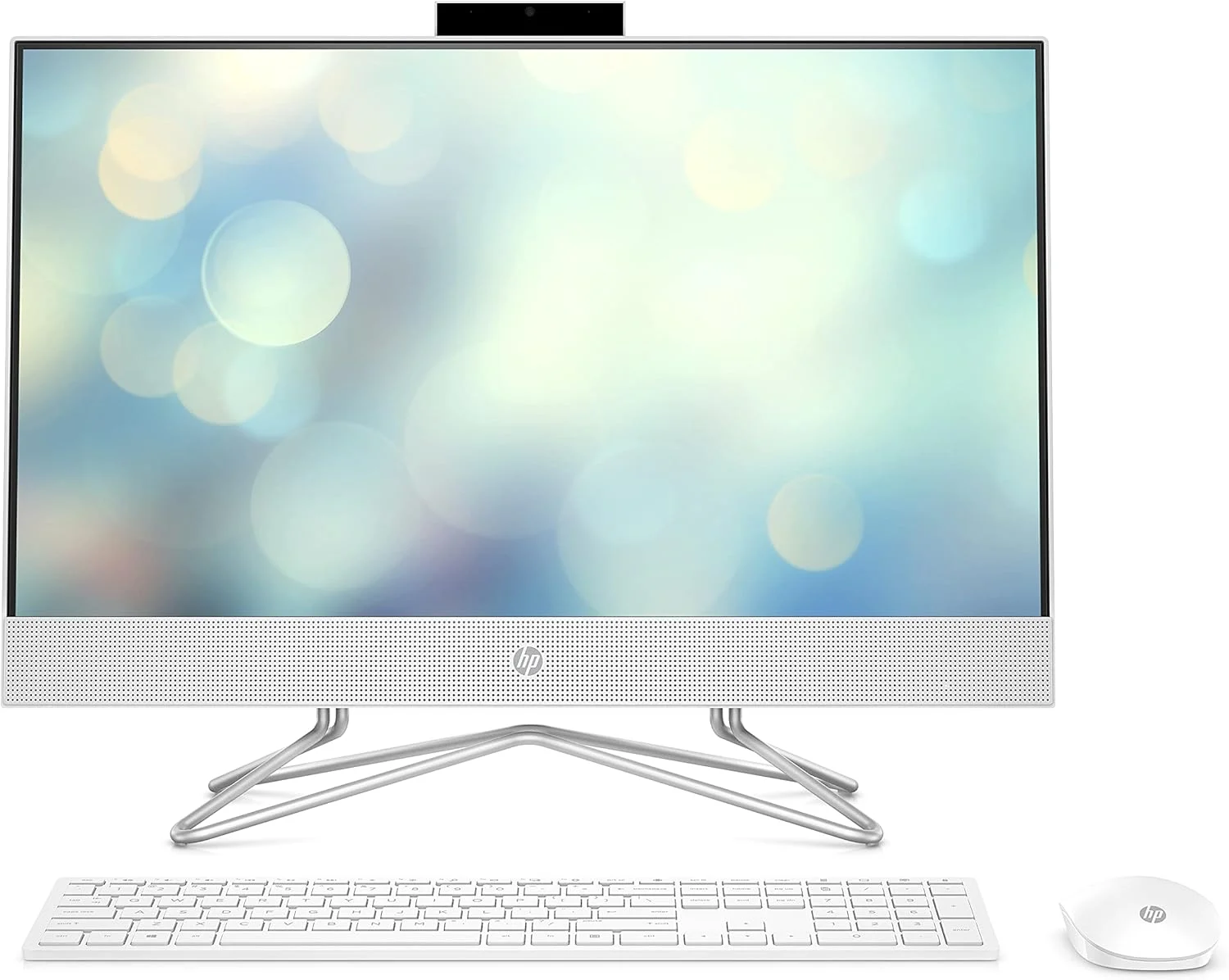 کامپیوتر همه کاره 24 اینچی HP، پردازنده نسل 11 اینتل Core i7-1165G7، گرافیک Intel Iris Xe، رم 16 گیگابایتی، SSD 512 گیگابایتی، ویندوز 11 هوم (24-dp1380، نقره ای طبیعی)
