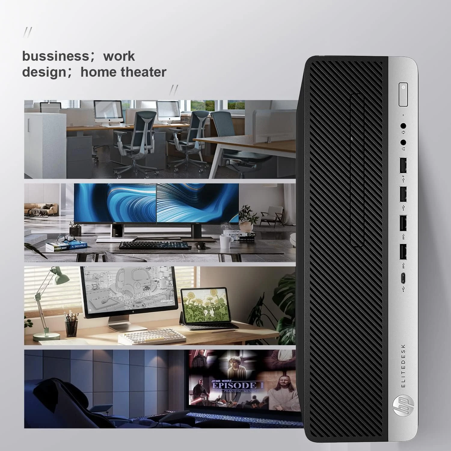 کامپیوتر رومیزی HP Elitedesk 800 G3 SFF، کامپیوتر رومیزی بازسازی شده i7، کامپیوترهای ویندوز 10 بیزینس، 16 گیگابایت DDR4، 512 گیگابایت NVMe M.2 SSD، DVDRW، DP، HDMI، Wi-Fi 6 BT AX210 داخلی، کیبورد و ماوس بیسیم (نوسازی شده) کامپیوتر رومیزی HP Elitedesk 800 G3 SFF، کامپیوتر رومیزی بازسازی شده i7، کامپیوترهای ویندوز 10 بیزینس، 16 گیگابایت DDR4، 512 گیگابایت NVMe M.2 SSD، DVDRW، DP، HDMI، Wi-Fi 6 BT AX210 داخلی، کیبورد و ماوس بیسیم (نوسازی شده)