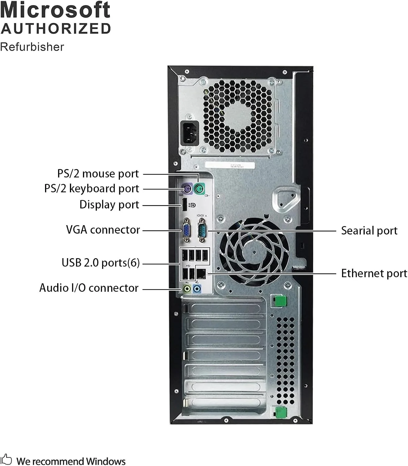 کامپیوتر رومیزی HP 8100 Elite Tower - پردازنده چهارهسته ای Core i5 3.2GHz، رم 8GB DDR3، هارد 1TB HDD، ویندوز 10 پرو 64 بیتی (بازسازی شده) کامپیوتر رومیزی HP 8100 Elite Tower - پردازنده چهارهسته ای Core i5 3.2GHz، رم 8GB DDR3، هارد 1TB HDD، ویندوز 10 پرو 64 بیتی (بازسازی شده)