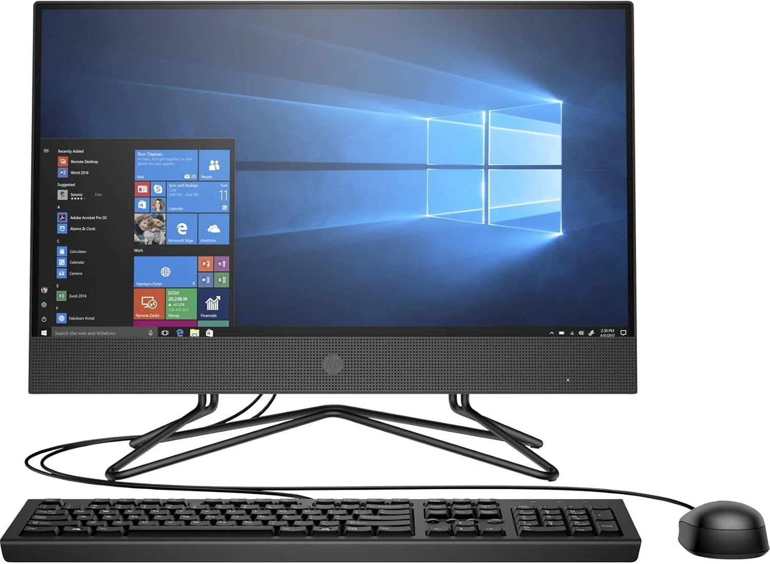 کامپیوتر همه کاره HP مدل AIO با پردازنده Core i3 نسل 10، صفحه نمایش 21.5 اینچی FHD (4 گیگابایت رم/ 1 ترابایت هارد دیسک/ ویندوز 10/ مشکی/ 5.7 کیلوگرم) مدل 200 G4