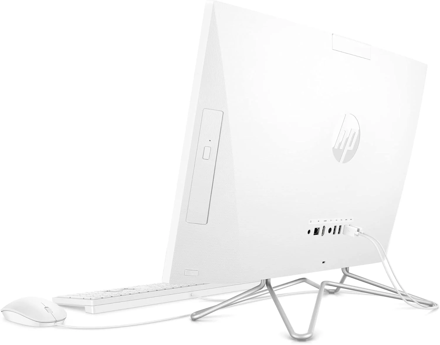 کامپیوتر رومیزی همه کاره HP، پردازنده نسل 11 اینتل Core i3-1115G4، رم 8 گیگابایتی، حافظه SSD 512 گیگابایتی، صفحه نمایش 23.8 اینچی Full HD، ویندوز 10 هوم، آماده کار از راه دور، ماوس و کیبورد (24-dp1250، 2021)