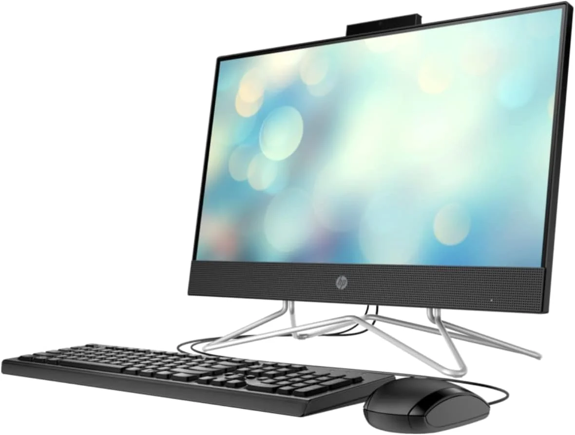 کامپیوتر رومیزی آل این وان جدید HP 2022، پردازنده نسل 11 اینتل Core i3-1115G4، گرافیک Intel® UHD، رم 8 گیگابایتی DDR4، حافظه SSD NVMe 256 گیگابایتی، صفحه نمایش 21.5 اینچی FHD، دی وی دی رایتر، ویندوز 11 (مشکی جت) کامپیوتر رومیزی آل این وان جدید HP 2022، پردازنده نسل 11 اینتل Core i3-1115G4، گرافیک Intel® UHD، رم 8 گیگابایتی DDR4، حافظه SSD NVMe 256 گیگابایتی، صفحه نمایش 21.5 اینچی FHD، دی وی دی رایتر، ویندوز 11 (مشکی جت)