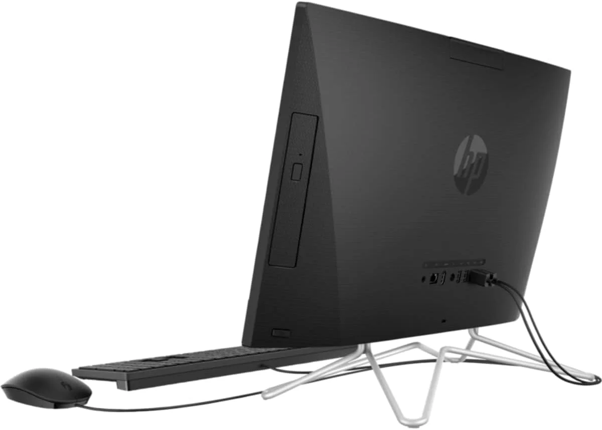 کامپیوتر رومیزی آل این وان جدید HP 2022، پردازنده نسل 11 اینتل Core i3-1115G4، گرافیک Intel® UHD، رم 8 گیگابایتی DDR4، حافظه SSD NVMe 256 گیگابایتی، صفحه نمایش 21.5 اینچی FHD، دی وی دی رایتر، ویندوز 11 (مشکی جت) کامپیوتر رومیزی آل این وان جدید HP 2022، پردازنده نسل 11 اینتل Core i3-1115G4، گرافیک Intel® UHD، رم 8 گیگابایتی DDR4، حافظه SSD NVMe 256 گیگابایتی، صفحه نمایش 21.5 اینچی FHD، دی وی دی رایتر، ویندوز 11 (مشکی جت)