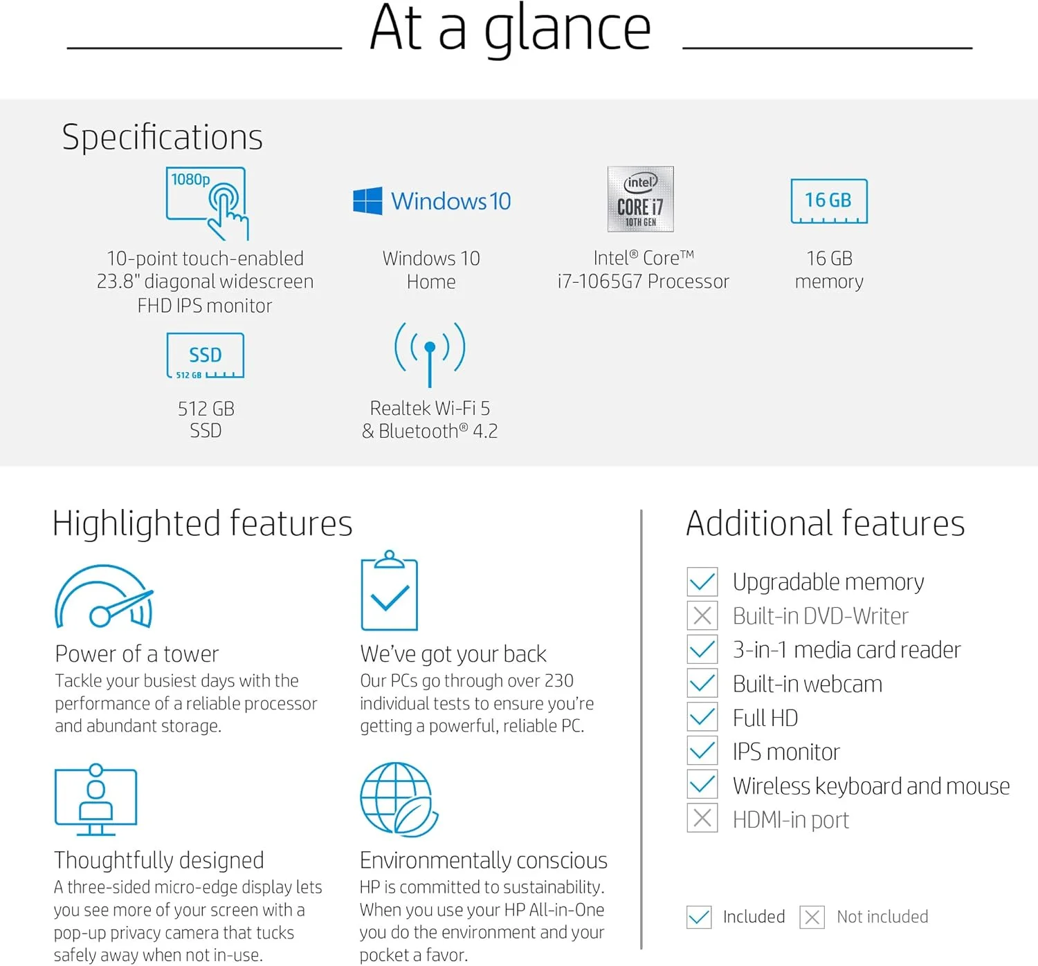 کامپیوتر رومیزی لمسی 24 اینچی All-in-One اچ پی، پردازنده Intel Core i7-1065G7، رم 16 گیگابایتی، SSD 512 گیگابایتی، ویندوز 10 هوم (24-dp0180، نقره ای) کامپیوتر رومیزی لمسی 24 اینچی All-in-One اچ پی، پردازنده Intel Core i7-1065G7، رم 16 گیگابایتی، SSD 512 گیگابایتی، ویندوز 10 هوم (24-dp0180، نقره ای)