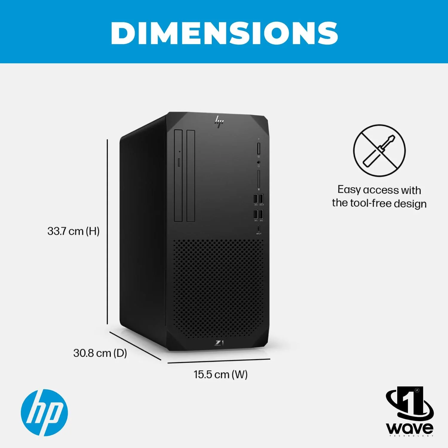 کامپیوتر رومیزی ورک استیشن HP (Z1 G9) نسل 14 اینتل i7-14700، گرافیک RTX4060 8GB، رم 32GB DDR5، SSD 1TB، ویندوز 11 پرو، (شامل پایه هدست First Wave + کیبورد سیمی + ماوس + آنتی ویروس + ماوس پد)