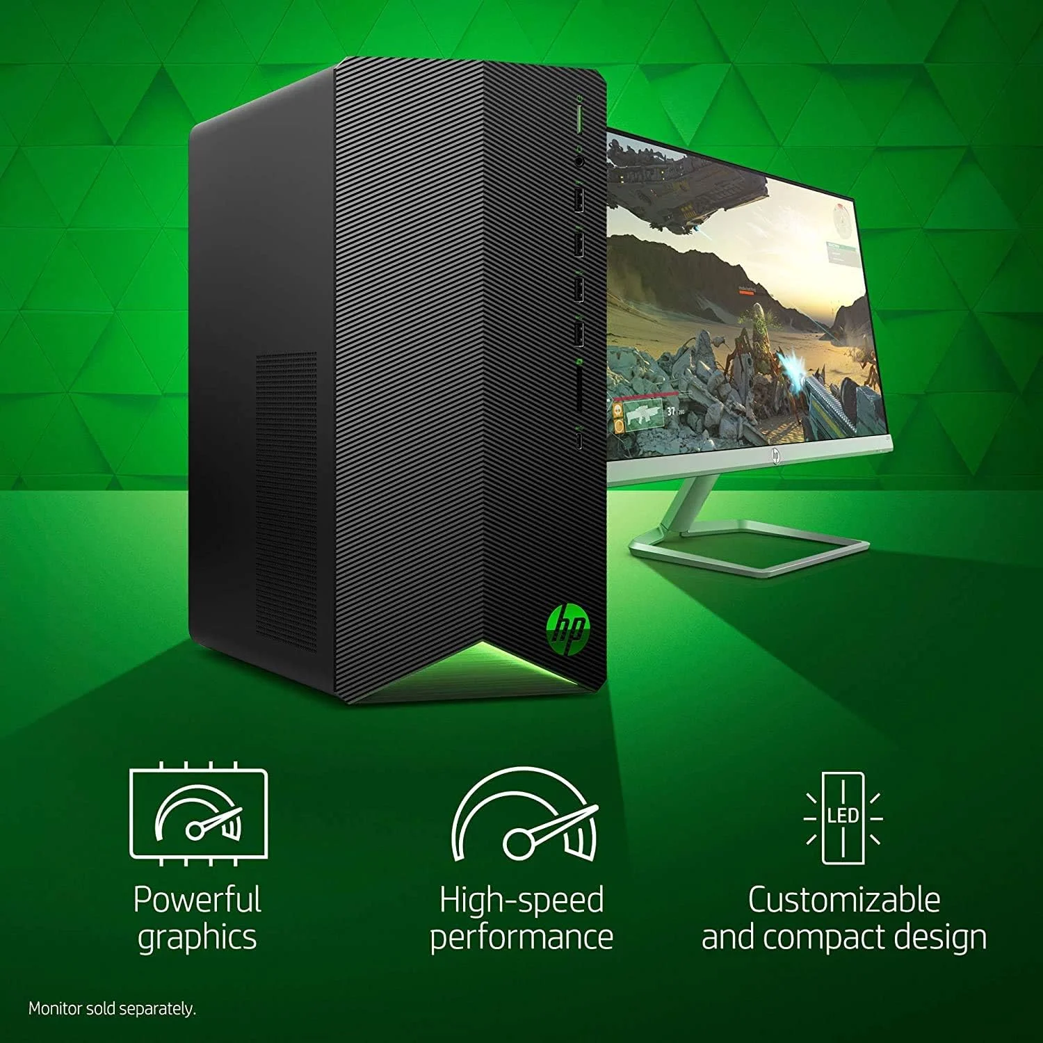کامپیوتر رومیزی گیمینگ HP Pavilion جدیدترین مدل 2021، پردازنده 6 هسته ای AMD Ryzen 5 3500 (بهتر از i5-9400، تا 4.1 گیگاهرتز)، کارت گرافیک GeForce GTX 1650 Super 4 GB، رم 8 گیگابایتی، SSD 256 گیگابایتی PCIe NVMe، ماوس و کیبورد، ویندوز 10 هوم کامپیوتر رومیزی گیمینگ HP Pavilion جدیدترین مدل 2021، پردازنده 6 هسته ای AMD Ryzen 5 3500 (بهتر از i5-9400، تا 4.1 گیگاهرتز)، کارت گرافیک GeForce GTX 1650 Super 4 GB، رم 8 گیگابایتی، SSD 256 گیگابایتی PCIe NVMe، ماوس و کیبورد، ویندوز 10 هوم