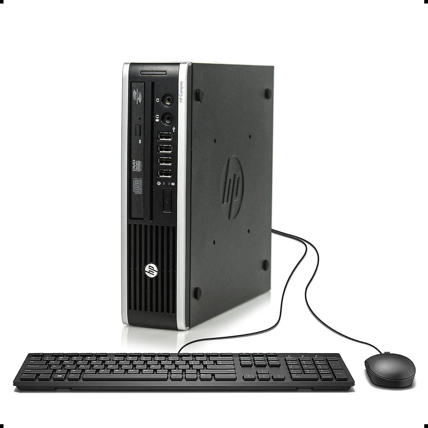 کامپیوتر رومیزی فوق باریک HP Elite 8300، پردازنده Intel Quad Core i5-3470S، رم 8 گیگابایتی DDR3، هارد دیسک 500 گیگابایتی، USB 3.0، ویندوز 10 پرو (بازسازی شده)