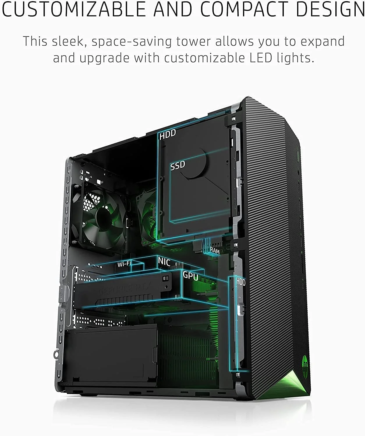 کامپیوتر گیمینگ رومیزی HP Victus 15L جدیدترین مدل 2023، پردازنده Intel Core i7-13700 (16 هسته، تا 5.2 گیگاهرتز)، کارت گرافیک NVIDIA GeForce RTX 3060، رم 24 گیگابایتی، 2 ترابایت SSD، 1 ترابایت HDD، کیس Tower، Wi-Fi 6، ویندوز 11 Home کامپیوتر گیمینگ رومیزی HP Victus 15L جدیدترین مدل 2023، پردازنده Intel Core i7-13700 (16 هسته، تا 5.2 گیگاهرتز)، کارت گرافیک NVIDIA GeForce RTX 3060، رم 24 گیگابایتی، 2 ترابایت SSD، 1 ترابایت HDD، کیس Tower، Wi-Fi 6، ویندوز 11 Home