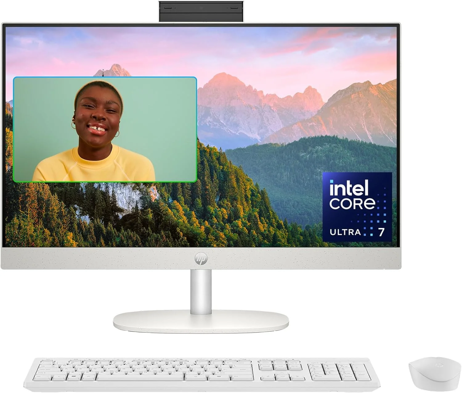 کامپیوتر رومیزی آل این وان 24 اینچی HP، نمایشگر FHD، پردازنده Intel Core Ultra 7 155U، رم 16 گیگابایتی، SSD 1 ترابایتی، گرافیک Intel، ویندوز 11 هوم، 24-cr1080 (2024)