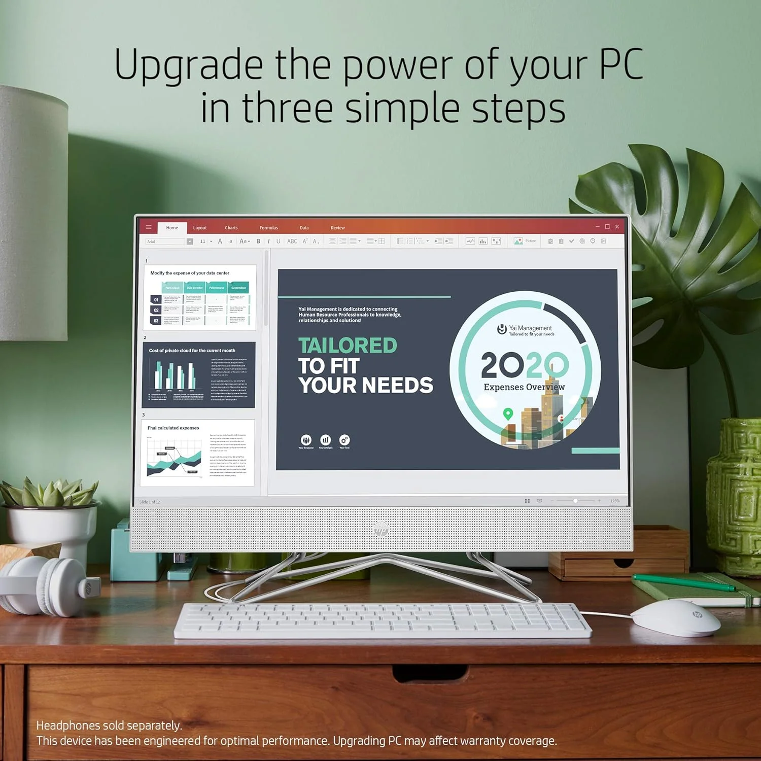 کامپیوتر رومیزی لمسی 24 اینچی همه کاره HP، پردازنده AMD Ryzen 5 4500U، رم 12 گیگابایتی، SSD 512 گیگابایتی، ویندوز 10 هوم (24-dp0160، نقره ای)