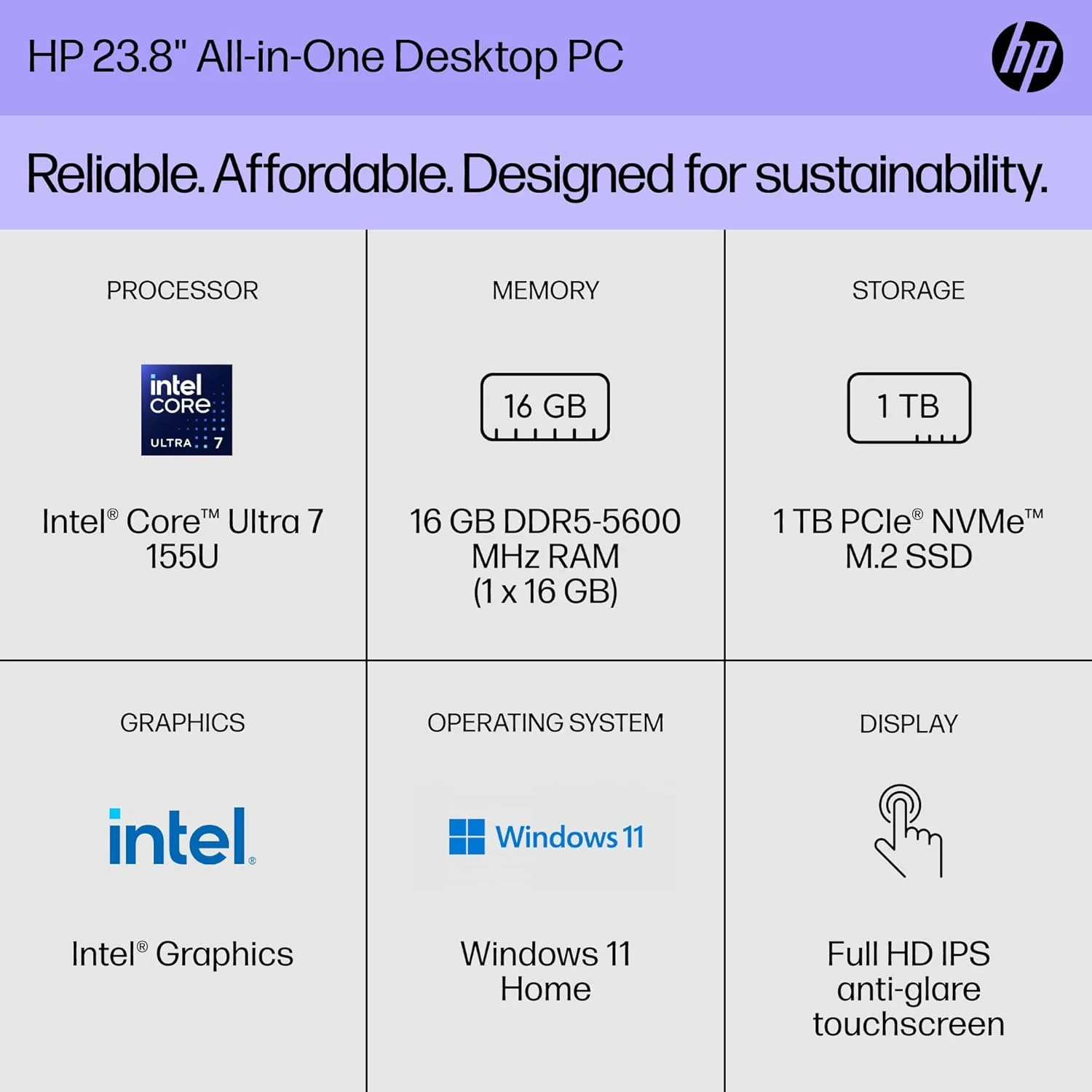 کامپیوتر رومیزی آل این وان 24 اینچی HP، نمایشگر FHD، پردازنده Intel Core Ultra 7 155U، رم 16 گیگابایتی، SSD 1 ترابایتی، گرافیک Intel، ویندوز 11 هوم، 24-cr1080 (2024) کامپیوتر رومیزی آل این وان 24 اینچی HP، نمایشگر FHD، پردازنده Intel Core Ultra 7 155U، رم 16 گیگابایتی، SSD 1 ترابایتی، گرافیک Intel، ویندوز 11 هوم، 24-cr1080 (2024)