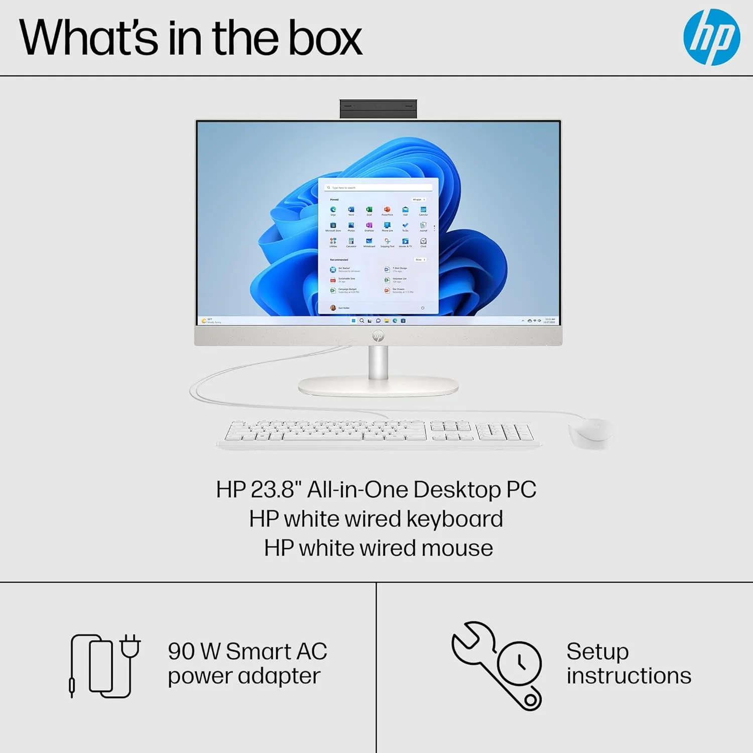 کامپیوتر همه کاره 23.8 اینچی HP مدل 24-cr0032، پردازنده AMD Ryzen™ 7 7730U، گرافیک AMD Radeon™، رم 16 گیگابایتی DDR4-3200 مگاهرتز