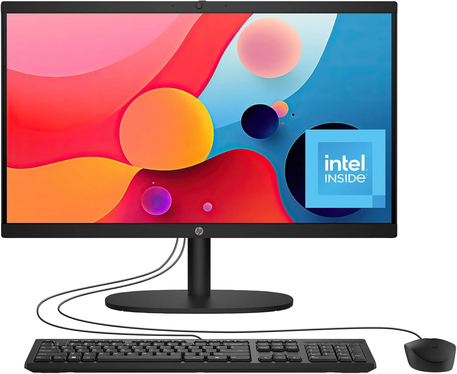 کامپیوتر رومیزی آل این وان 22 اینچی HP، صفحه نمایش FHD، پردازنده Intel N100، رم 8 گیگابایتی، SSD 256 گیگابایتی، گرافیک Intel UHD، ویندوز 11 هوم، مدل 22-dg0020 (2024)
