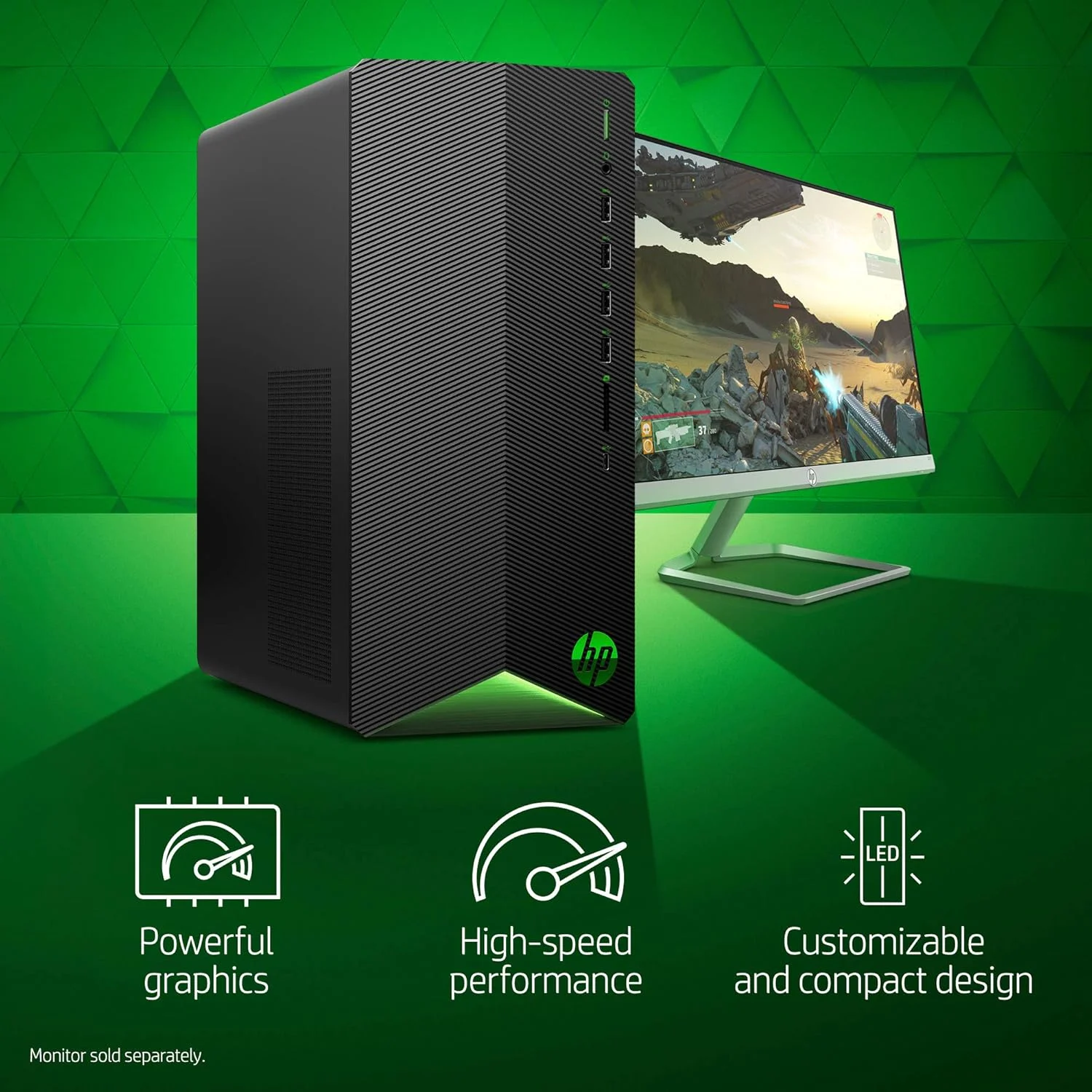 کامپیوتر رومیزی گیمینگ HP Pavilion، پردازنده AMD Ryzen 5 3500، کارت گرافیک NVIDIA GeForce GTX 1650 4 GB، رم 8 GB، حافظه SSD 512 GB، ویندوز 10 هوم (TG01-0030، مشکی) کامپیوتر رومیزی گیمینگ HP Pavilion، پردازنده AMD Ryzen 5 3500، کارت گرافیک NVIDIA GeForce GTX 1650 4 GB، رم 8 GB، حافظه SSD 512 GB، ویندوز 10 هوم (TG01-0030، مشکی)