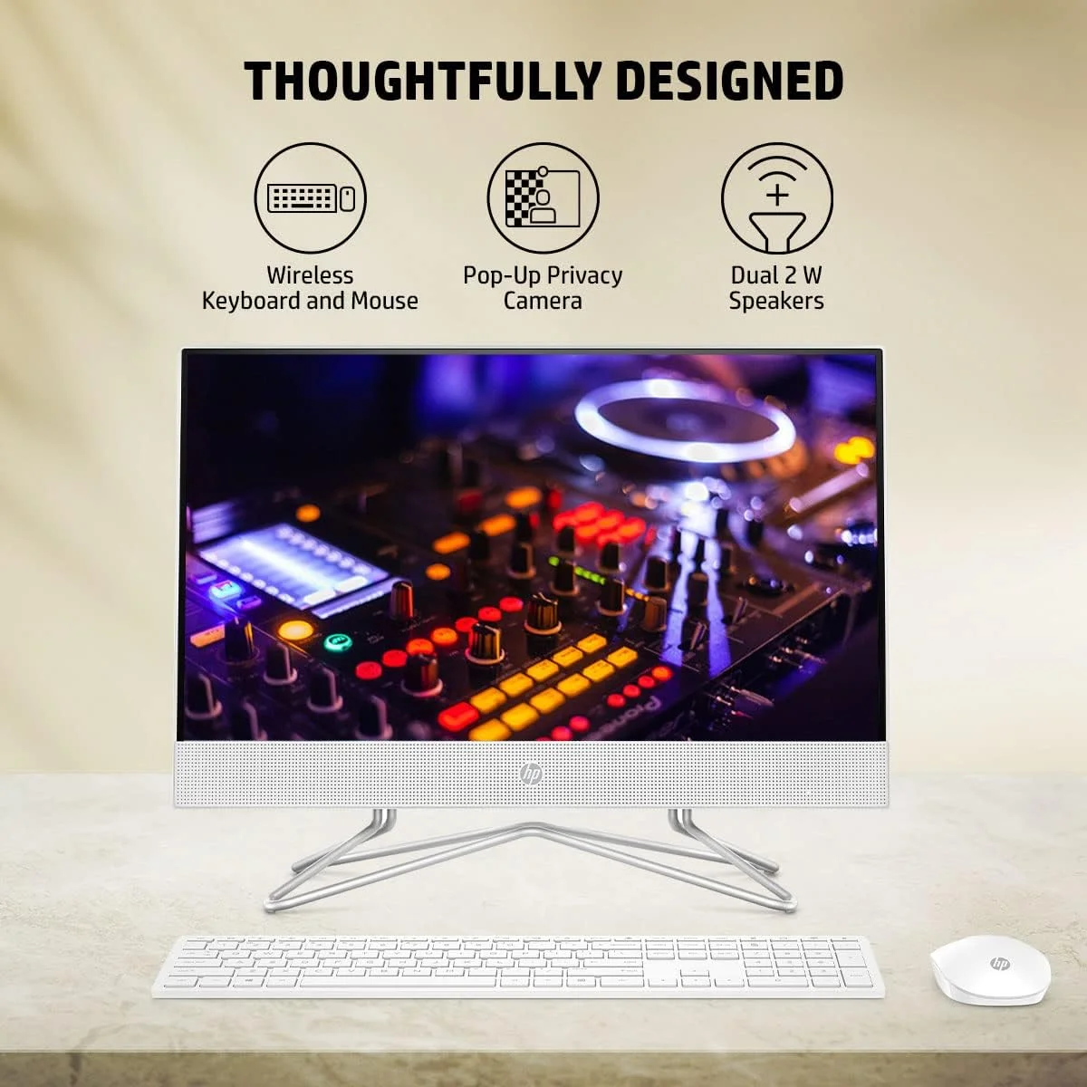 کامپیوتر همه کاره HP با پردازنده AMD Ryzen 3 3250U، صفحه نمایش 22 اینچی (54.6 سانتی متر) FHD ضد تابش نور، کامپیوترهای رومیزی (4 گیگابایت رم/512 گیگابایت/ویندوز 11/کیبورد و ماوس سیمی/MSO/دوربین حریم خصوصی HD/سفید برفی) مدل 22-dd0786in کامپیوتر همه کاره HP با پردازنده AMD Ryzen 3 3250U، صفحه نمایش 22 اینچی (54.6 سانتی متر) FHD ضد تابش نور، کامپیوترهای رومیزی (4 گیگابایت رم/512 گیگابایت/ویندوز 11/کیبورد و ماوس سیمی/MSO/دوربین حریم خصوصی HD/سفید برفی) مدل 22-dd0786in