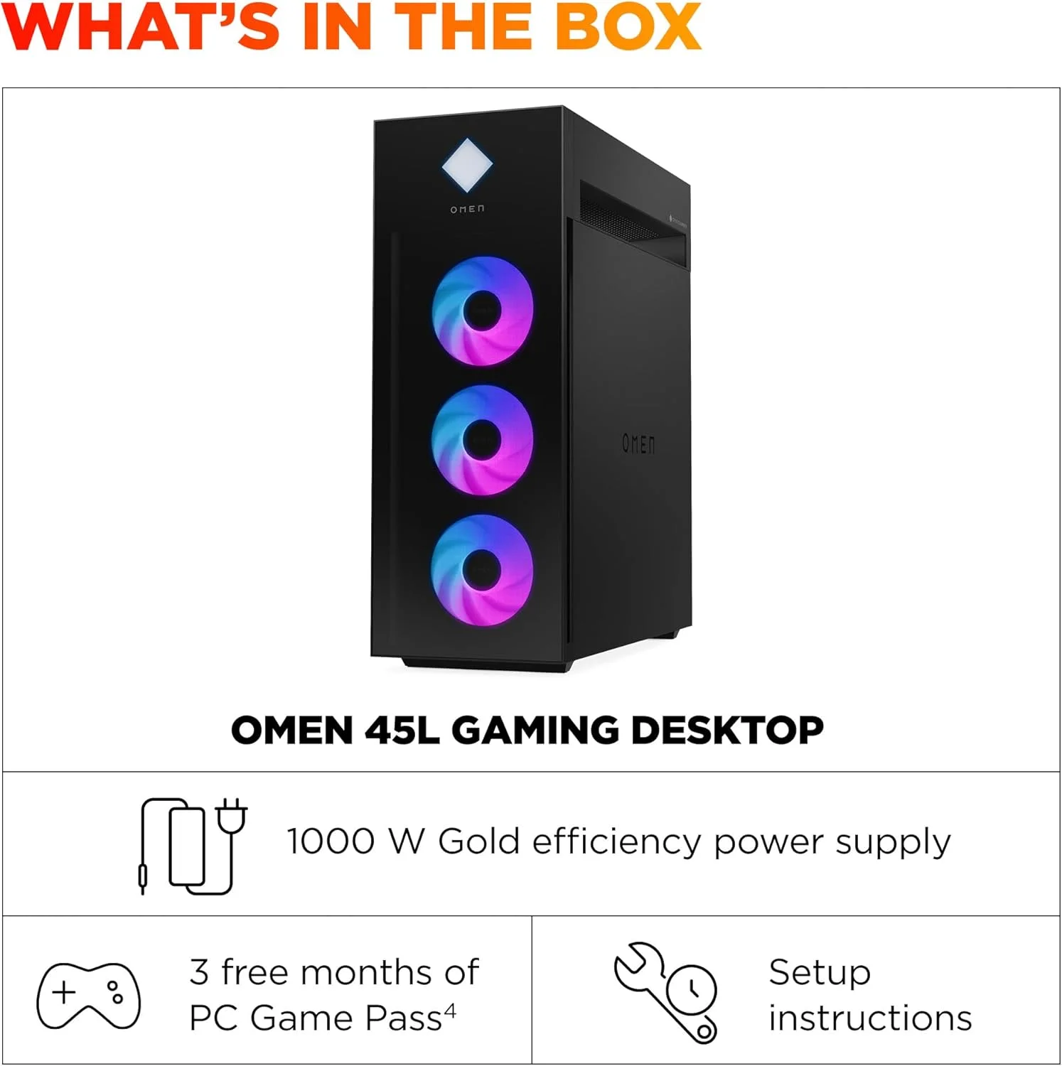 کامپیوتر گیمینگ HP OMEN 45L مدل GT22-3080، ویندوز 11 پرو، پردازنده Intel Core Ultra 7، رم 32 گیگابایت، حافظه SSD 2 ترابایت، کارت گرافیک NVIDIA GeForce RTX 5080، مشکی کامپیوتر گیمینگ HP OMEN 45L مدل GT22-3080، ویندوز 11 پرو، پردازنده Intel Core Ultra 7، رم 32 گیگابایت، حافظه SSD 2 ترابایت، کارت گرافیک NVIDIA GeForce RTX 5080، مشکی